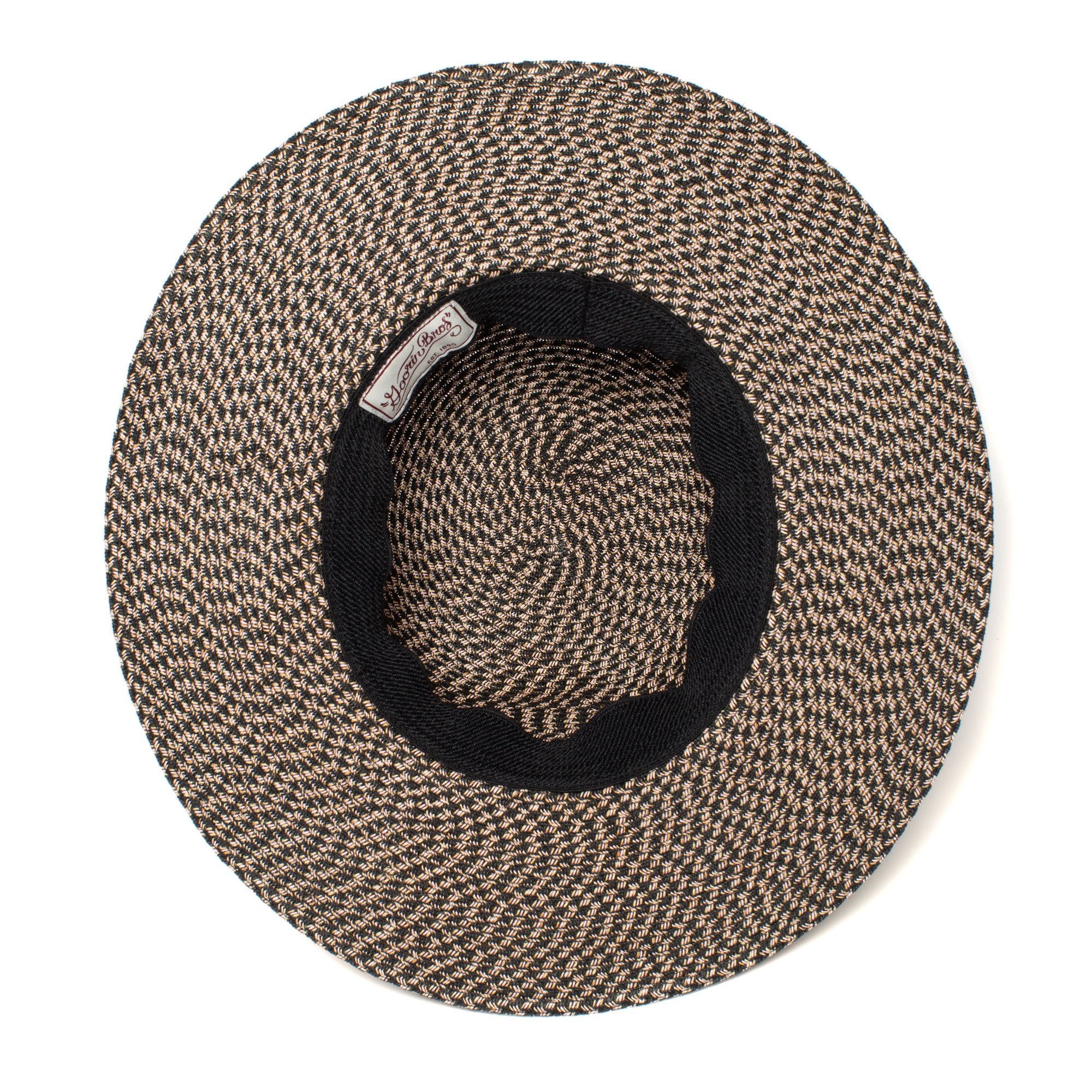Goorin Bros. free will paper wide brim floppy hat Black under view