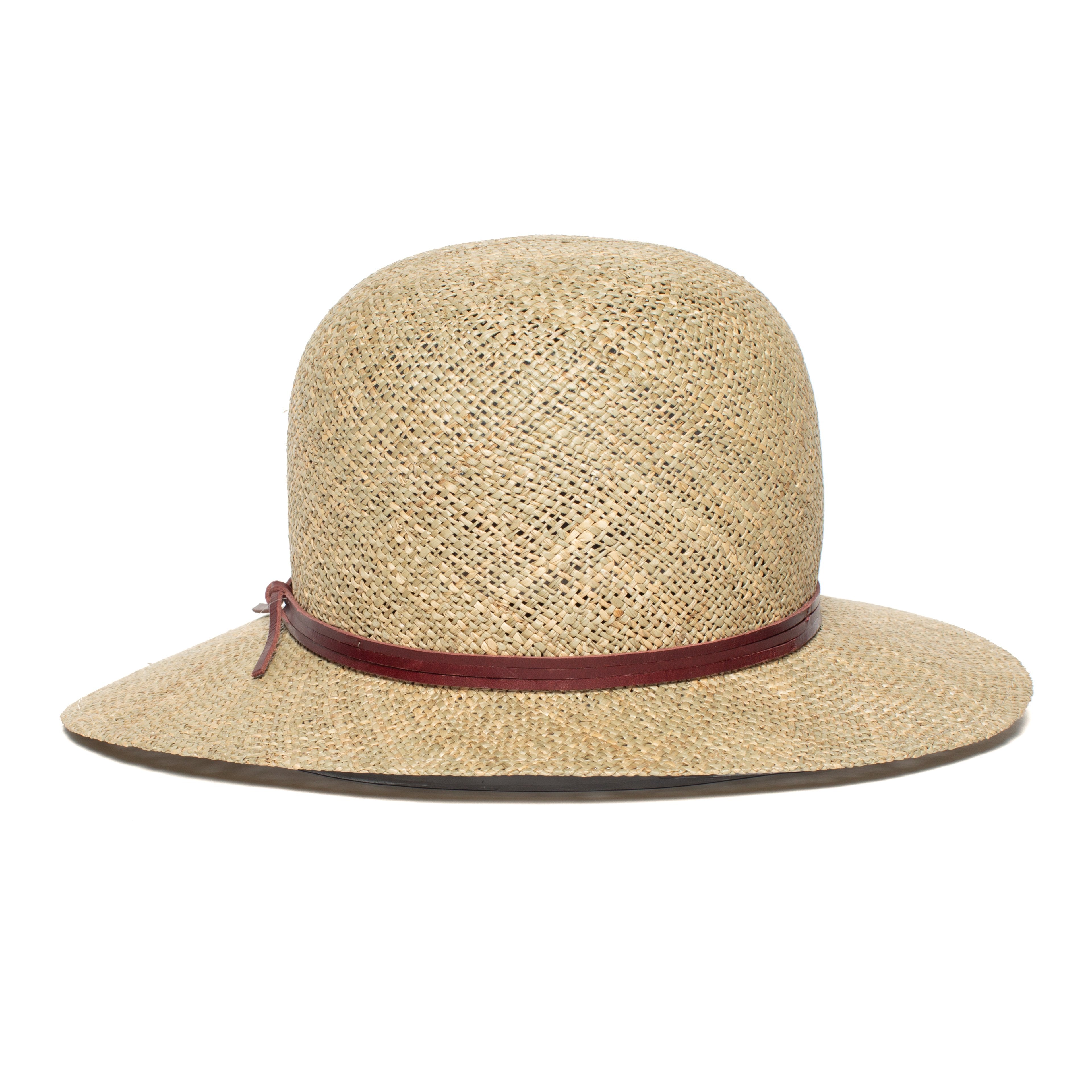 Goorin Bros. biondi straw asymmetric cloche hat Natural back view