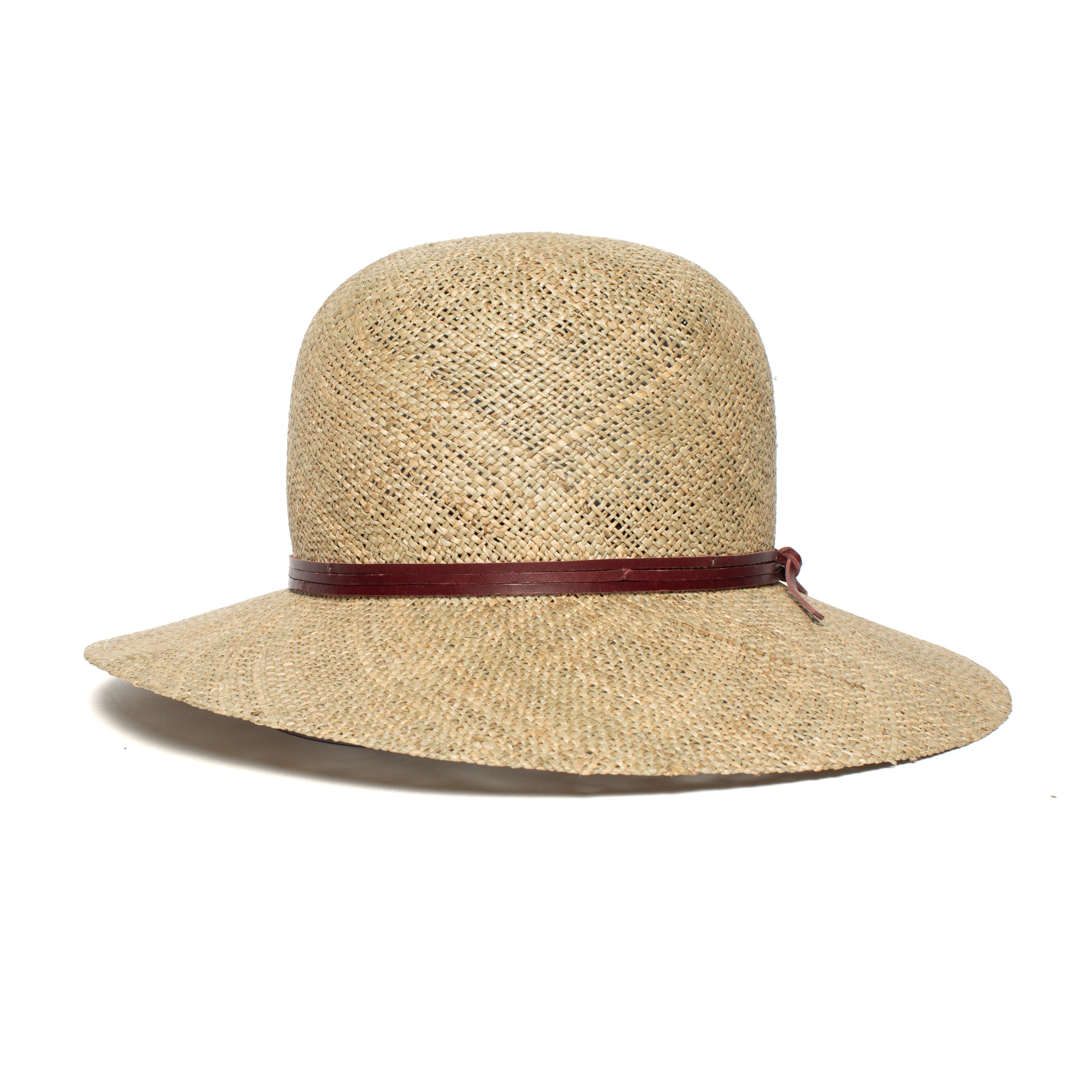 Goorin Bros. biondi straw asymmetric cloche hat Natural front view