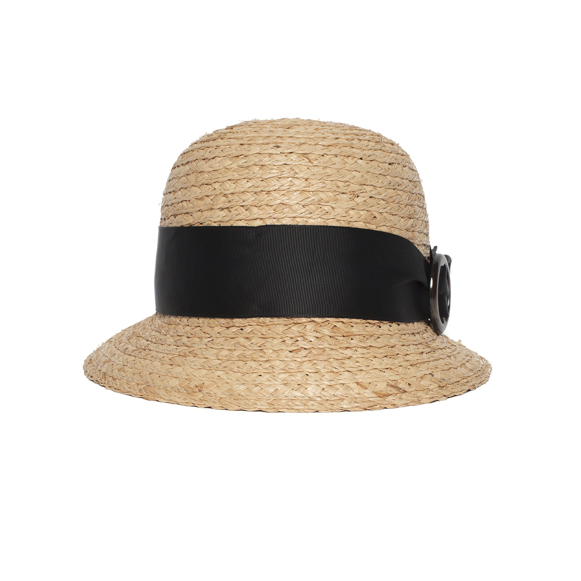 Goorin Bros. allison straw cloche hat Natural front view