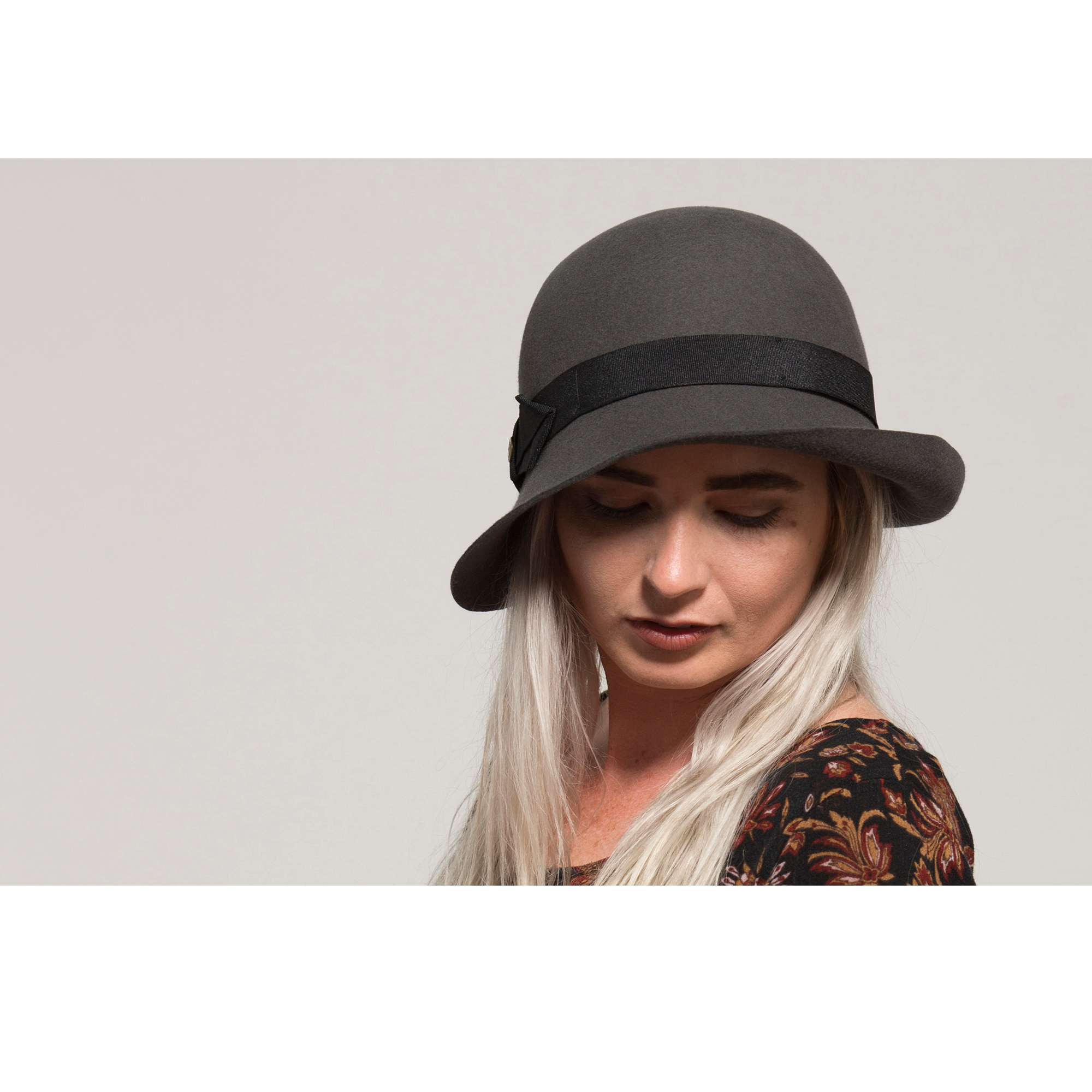 Goorin Bros. lady jean wool blend asymmetric cloche hat Grey womens styling