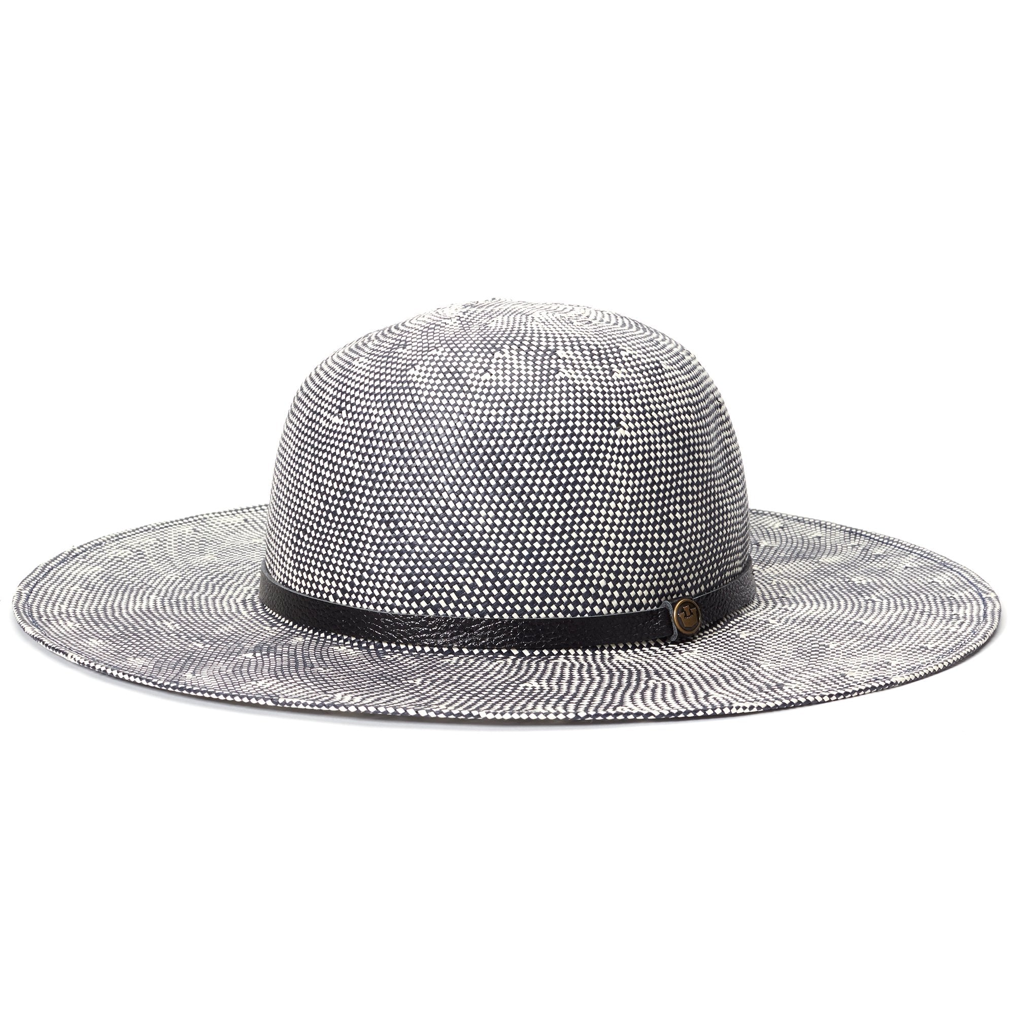 Goorin Bros. mrs garrido paper floppy hat Navy left side view