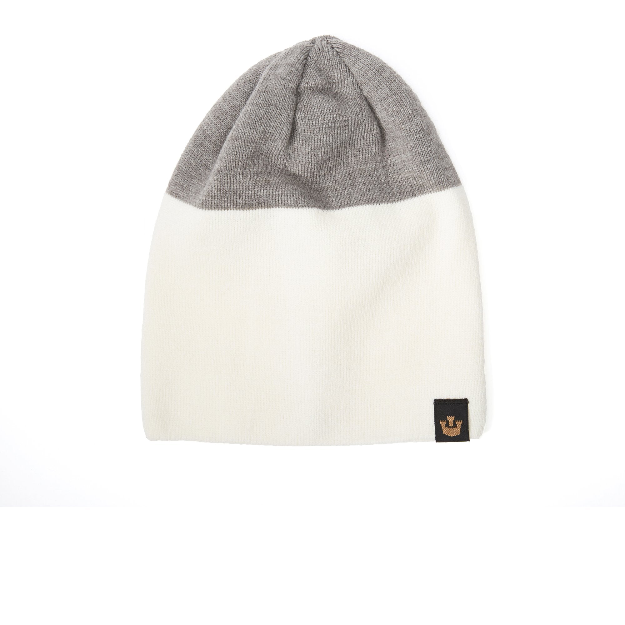Goorin Bros. two headed acrylic beanie Grey side view