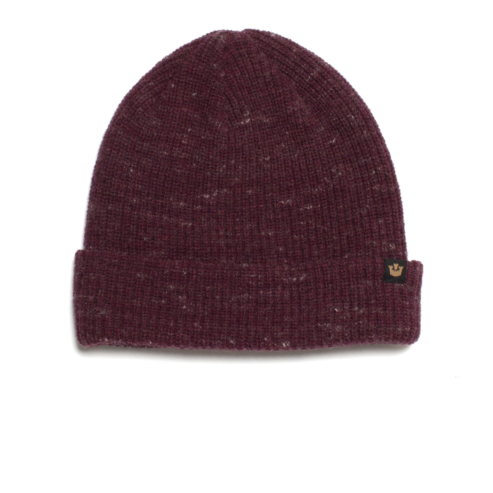 Goorin Bros. winter cruise wool ribbed beanie Maroon front view