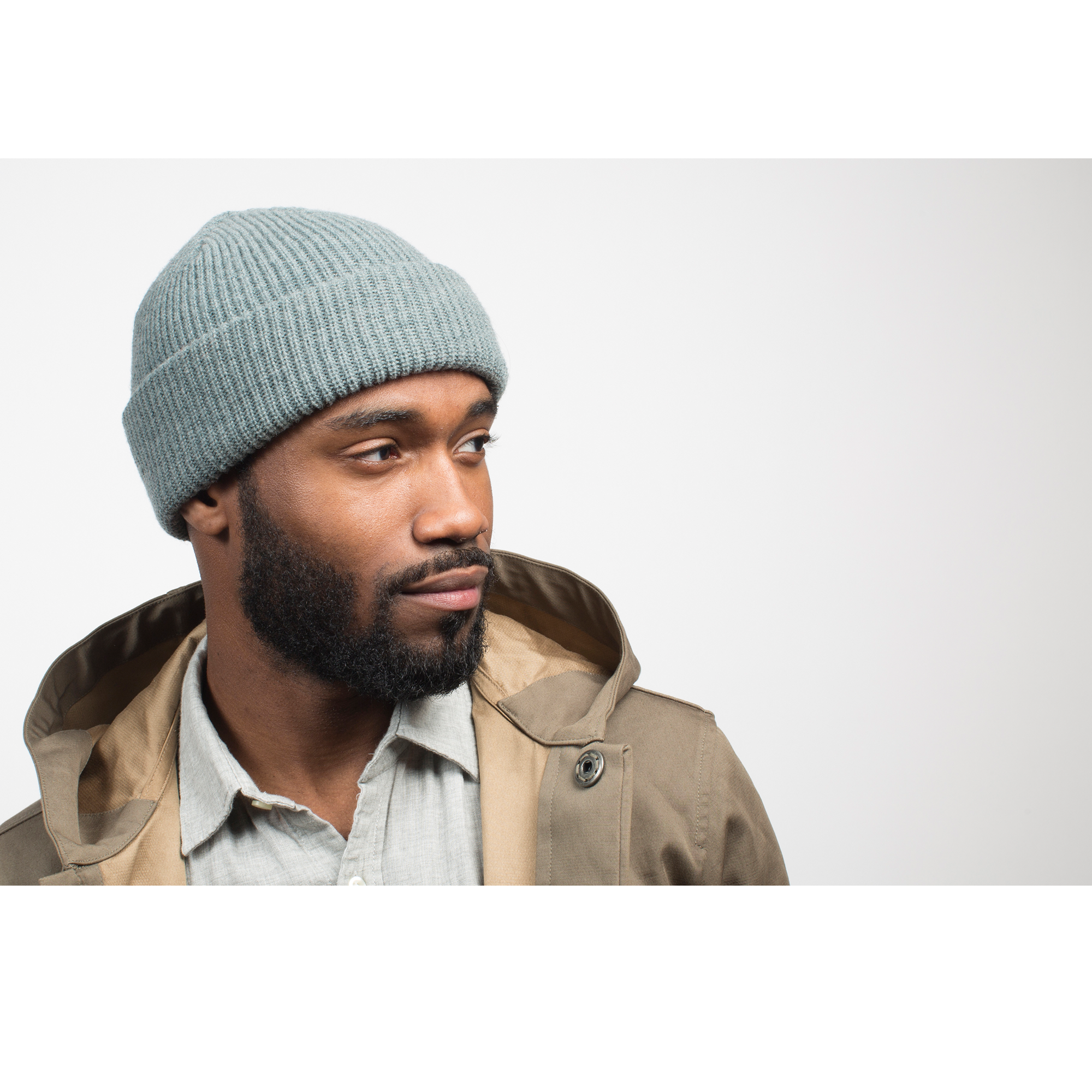 Goorin Bros. winter cruise wool ribbed beanie Slate mens styling