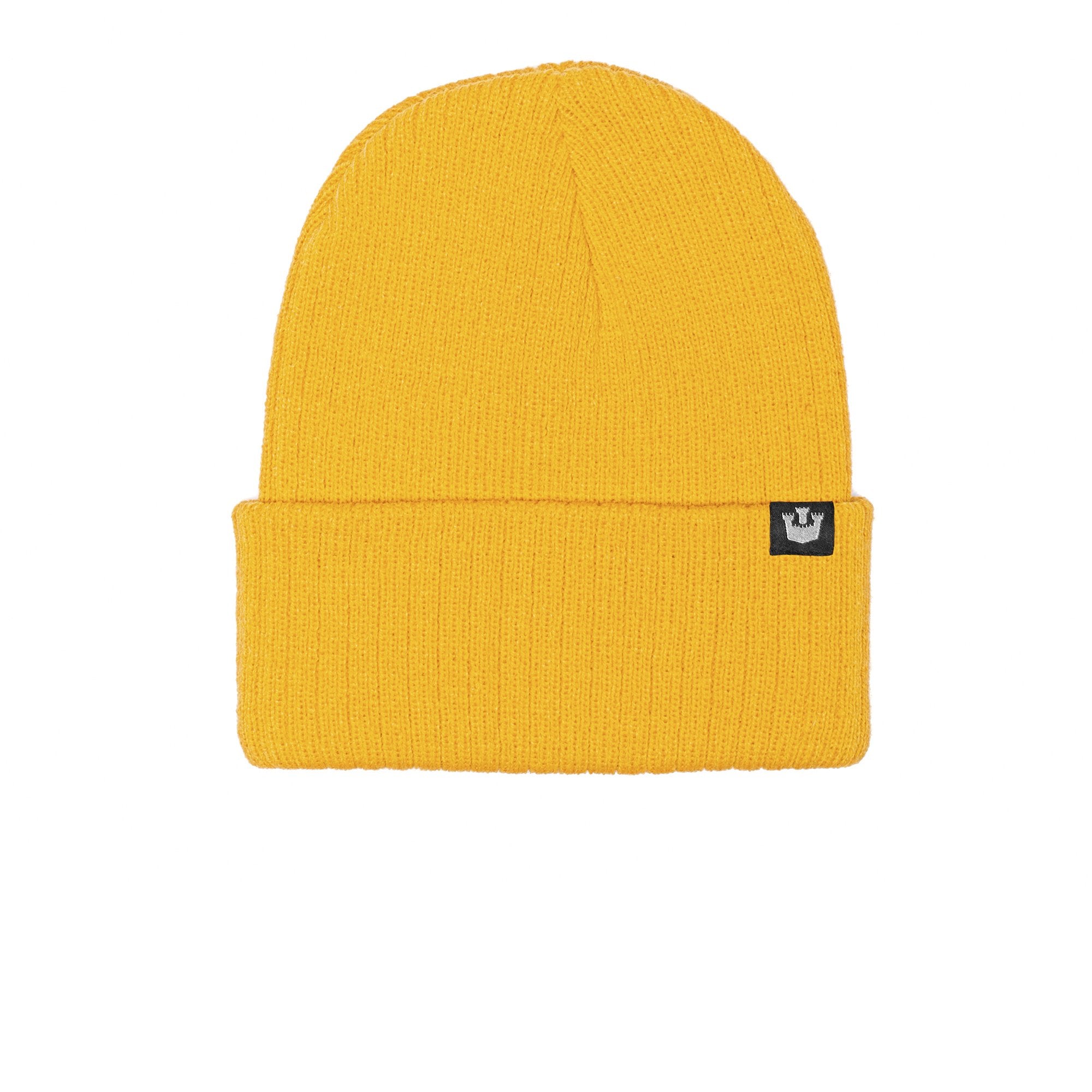 Goorin Bros. dark knight acrylic knit beanie Yellow front view