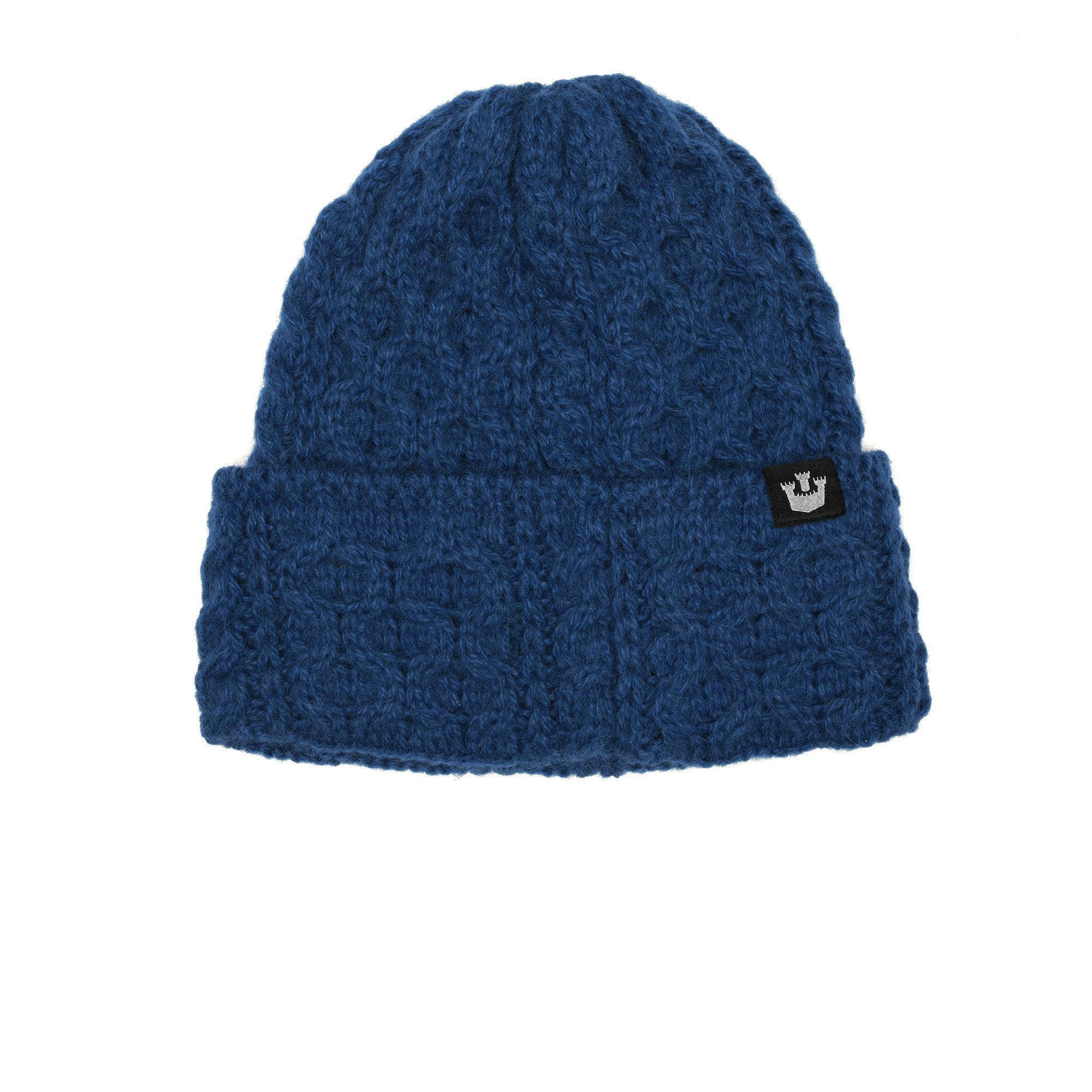Goorin Bros. sunstone alpaca cable knit beanie Blue front view