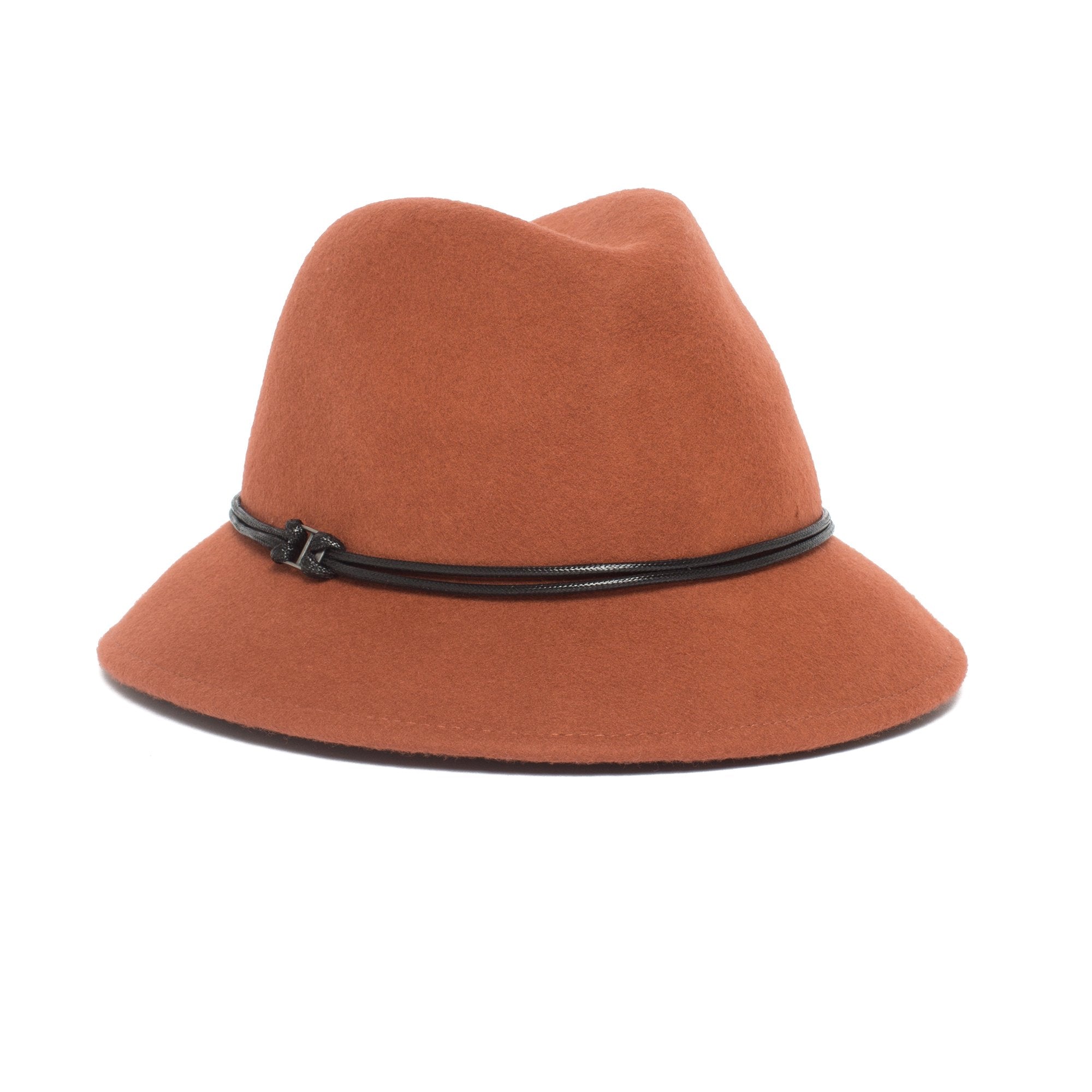 Goorin Bros. sofia wool fedora Orange left side view