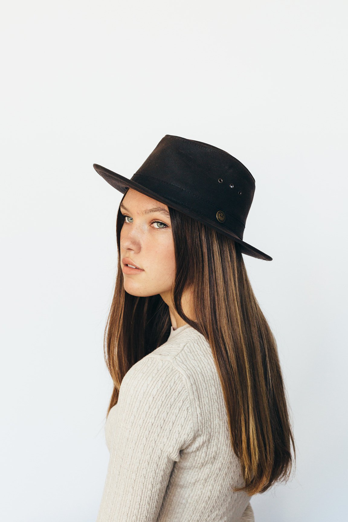 Goorin Bros. new zealand cotton classic brim fedora Brown Lifestyle Womens