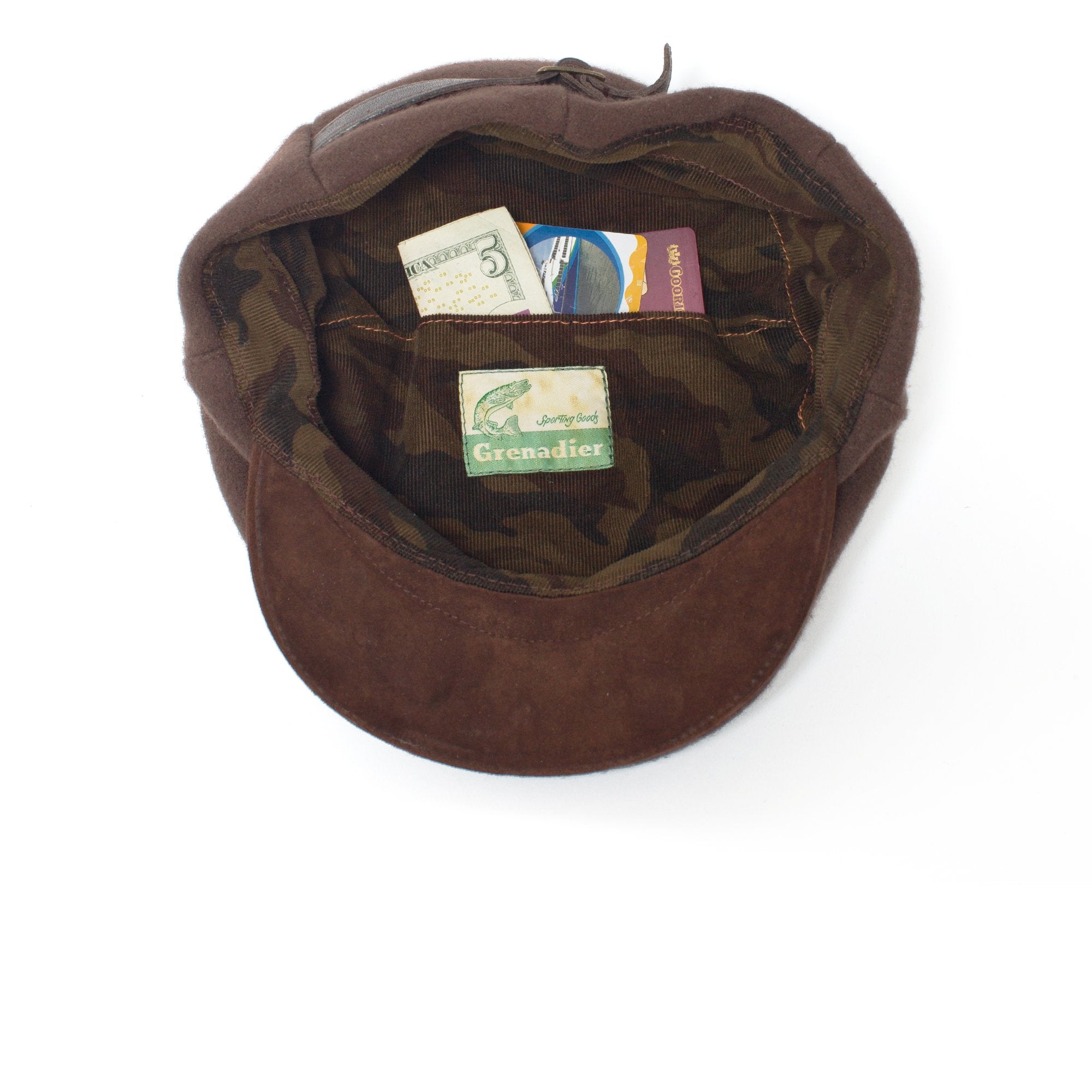 Goorin Bros. carson range wool blend low profile ivy flatcap Brown under view