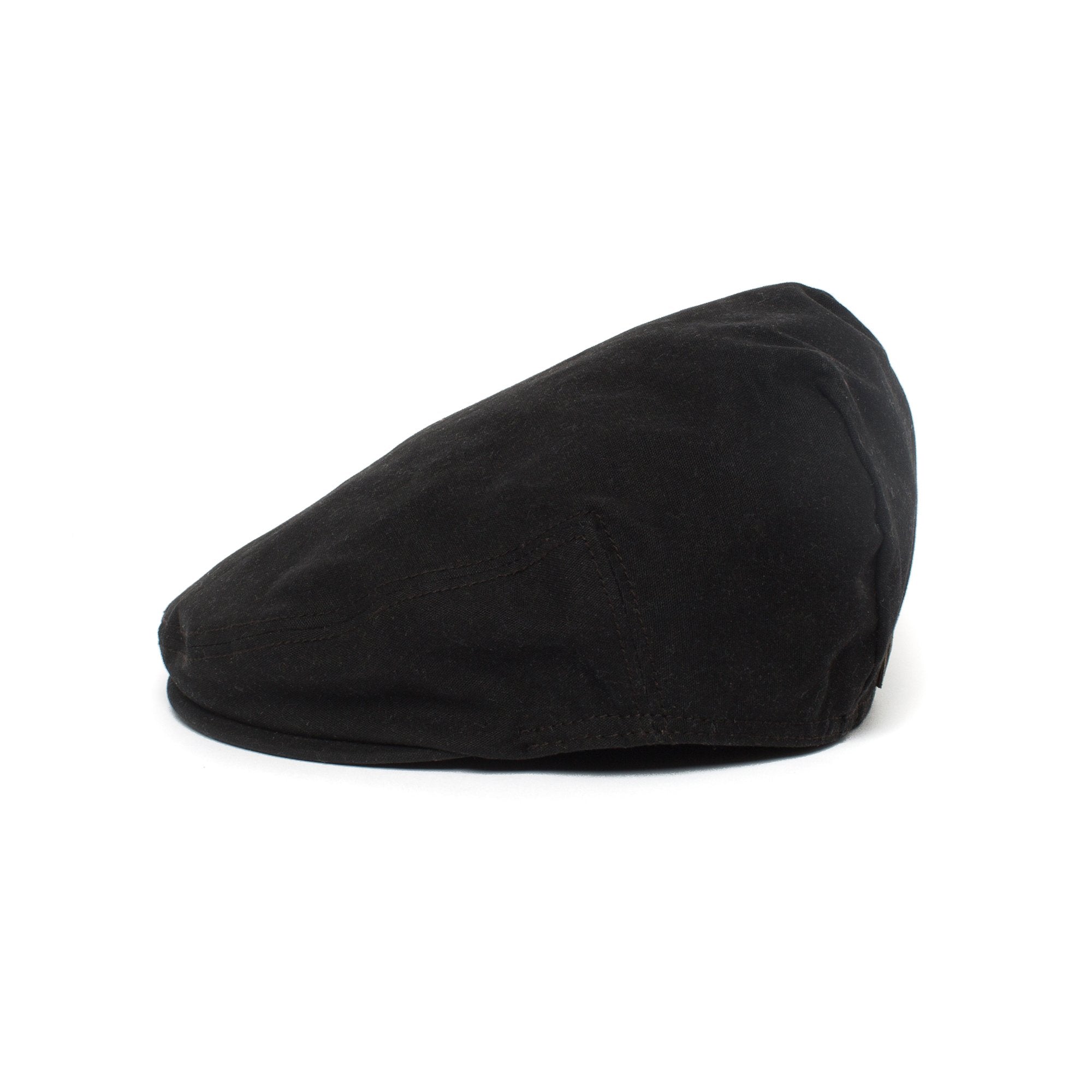 Goorin Bros. angler cotton low profile ivy with ear flaps flatcap Black side view