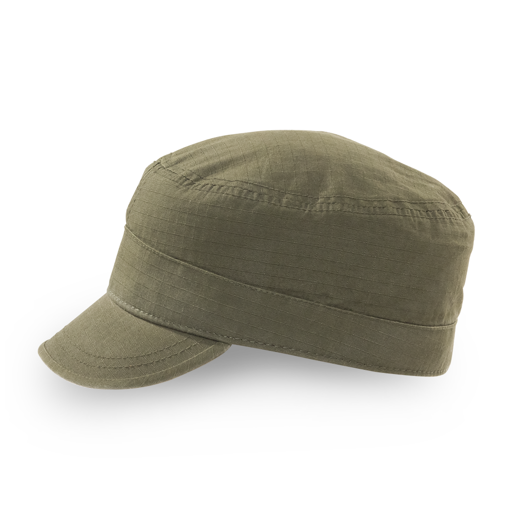 Goorin Bros. private cotton cadet cap Back label Olive left side view