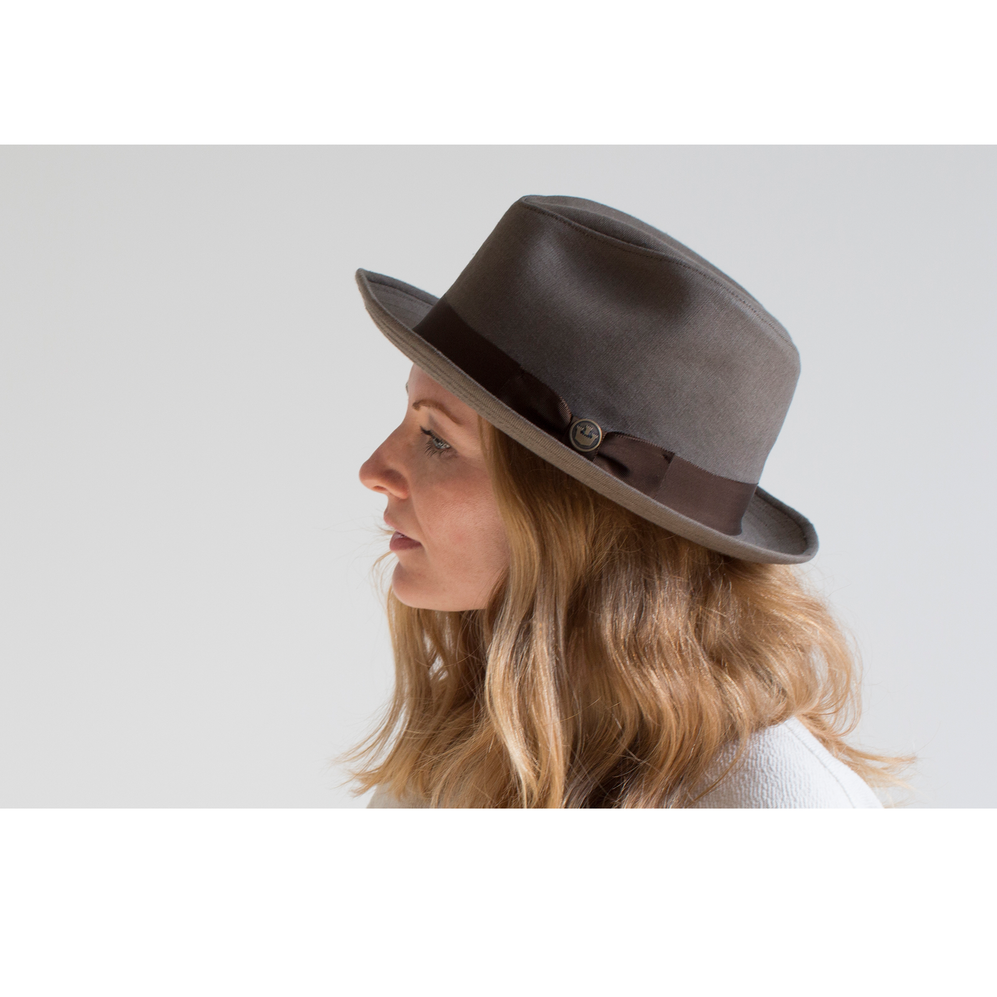 Goorin Bros. Dan Pines Khaki fedora womens styling