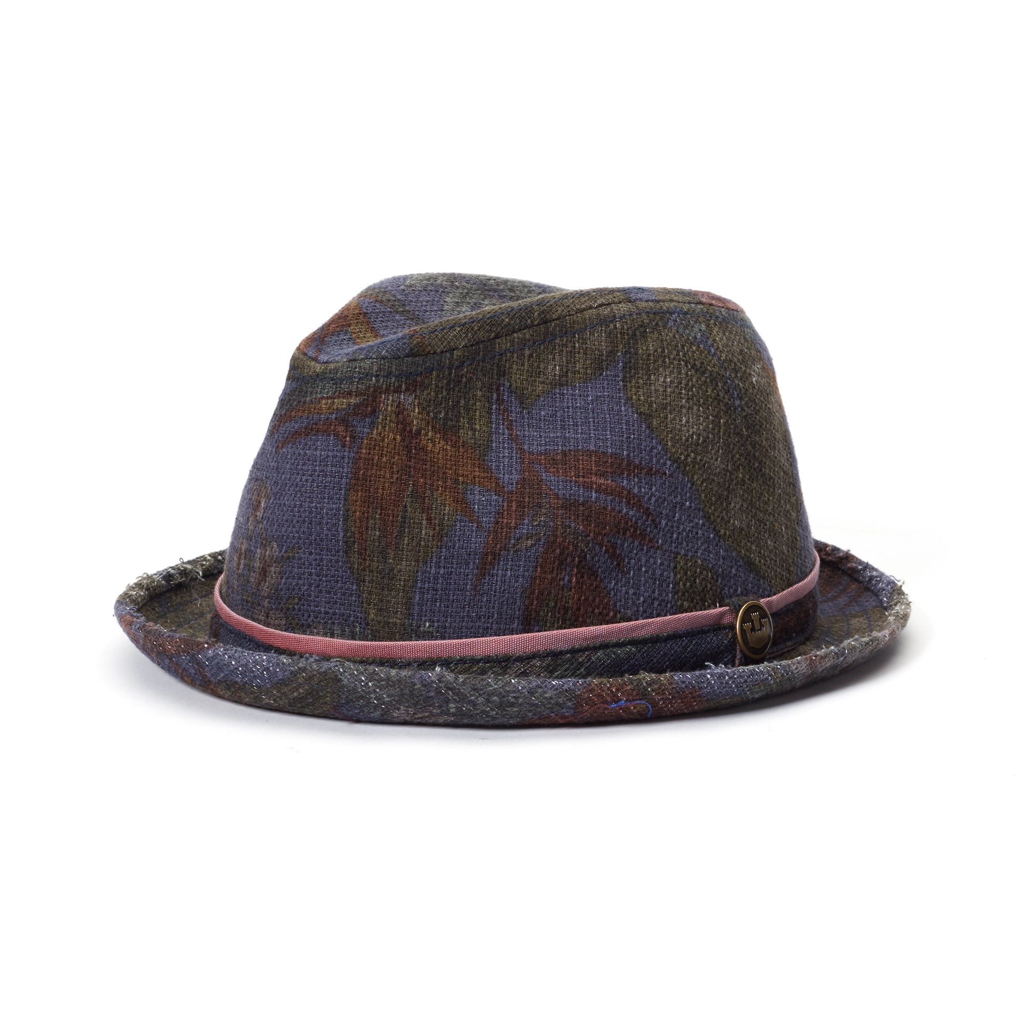 Goorin Bros. beach man cotton classic brim fedora Blue left side view