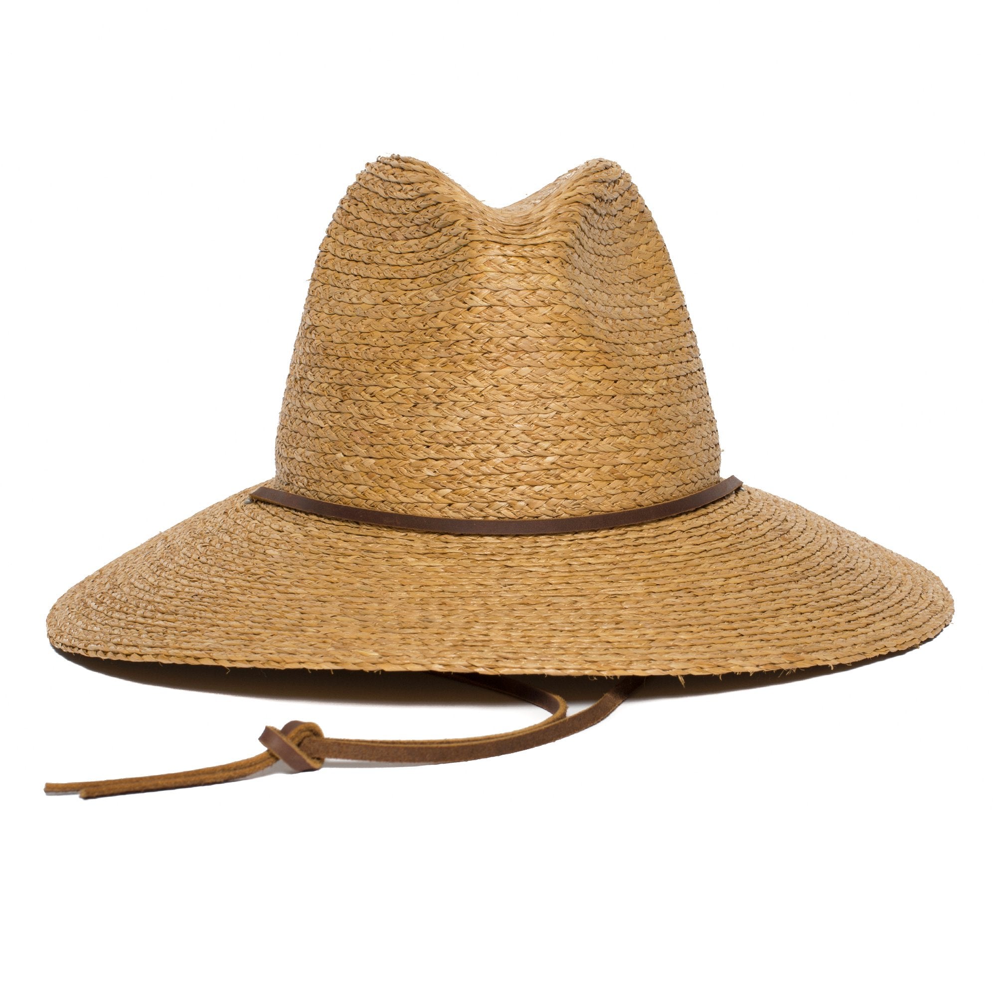 Goorin Bros. shady center dent wide brim straw fedora hat Natural front view