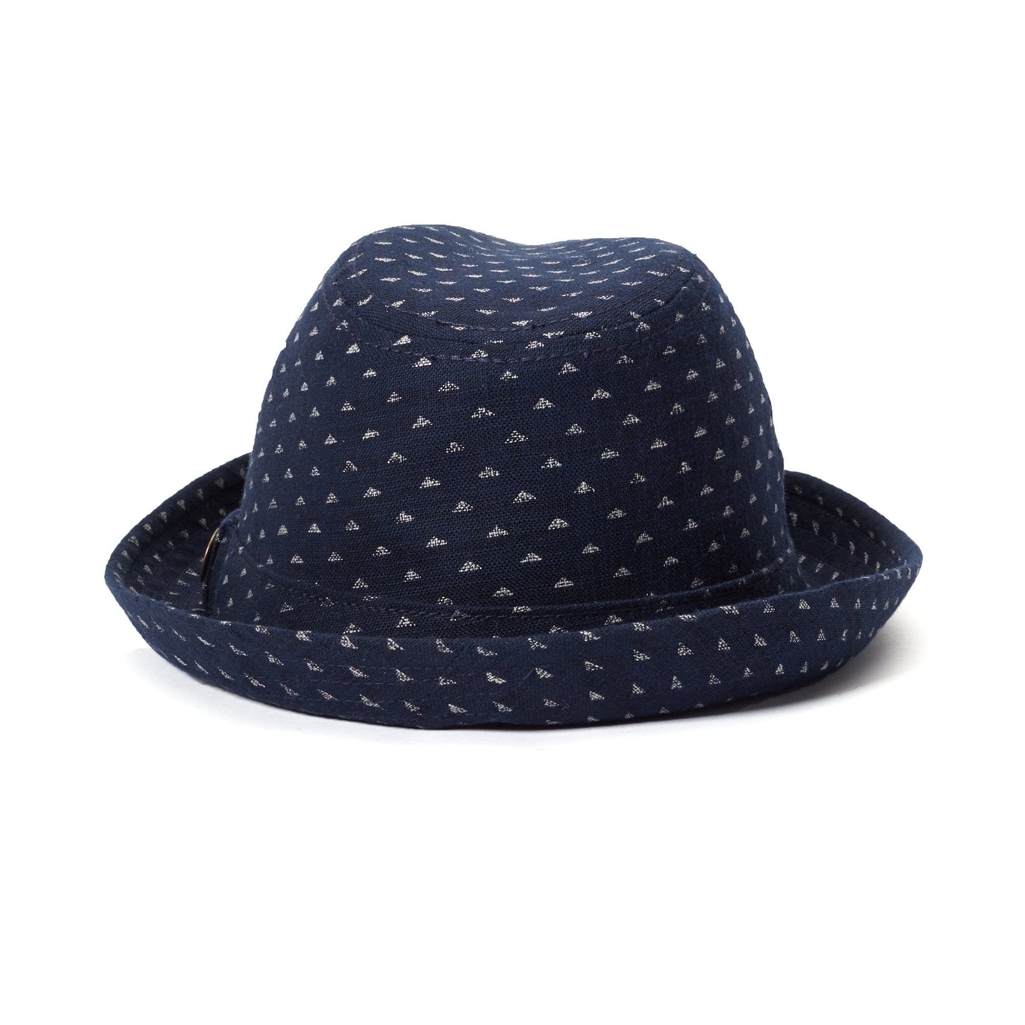 Goorin Bros. wake up cotton classic brim fedora Indigo back view