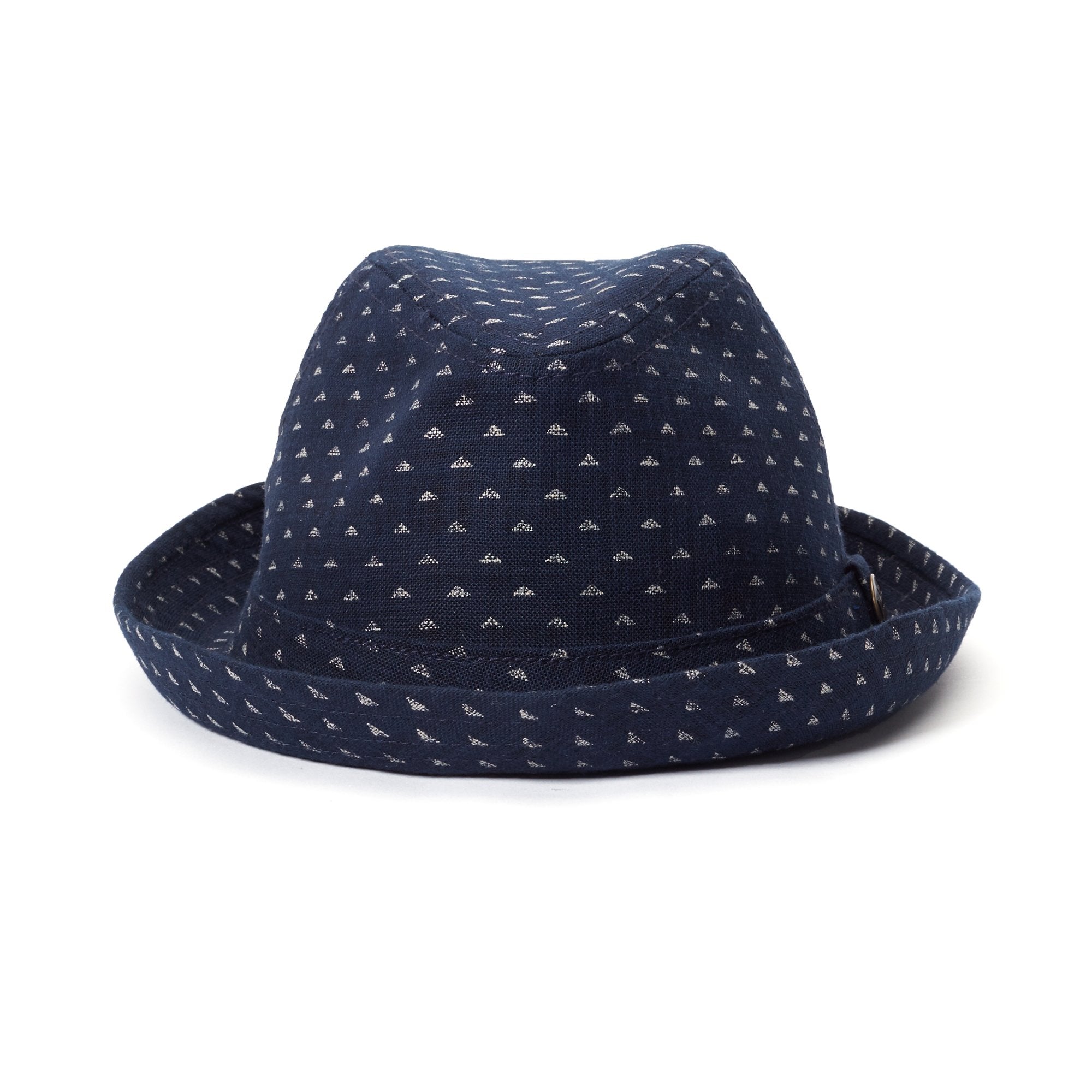 Goorin Bros. wake up cotton classic brim fedora Indigo front view