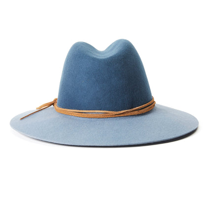 Goorin Bros. queen of hearts wool wide brim fedora Blue back view