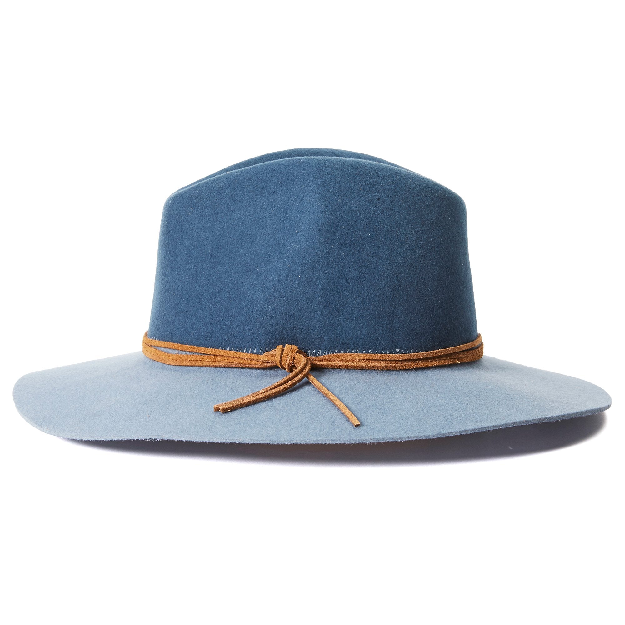 Goorin Bros. queen of hearts wool wide brim fedora Blue side view