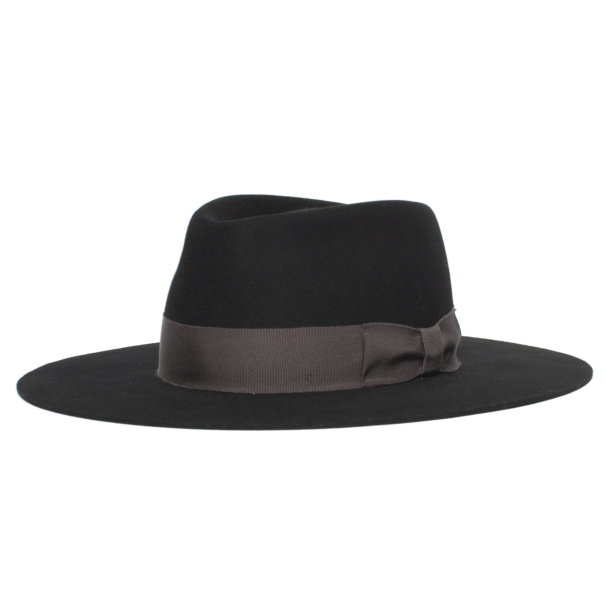 Goorin Bros. silent sam wool wide brim fedora Black left side view