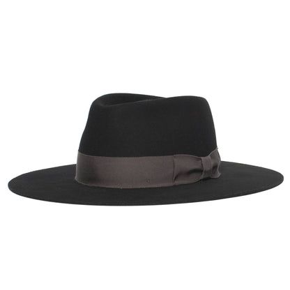 Goorin Bros. silent sam wool wide brim fedora Black left side view