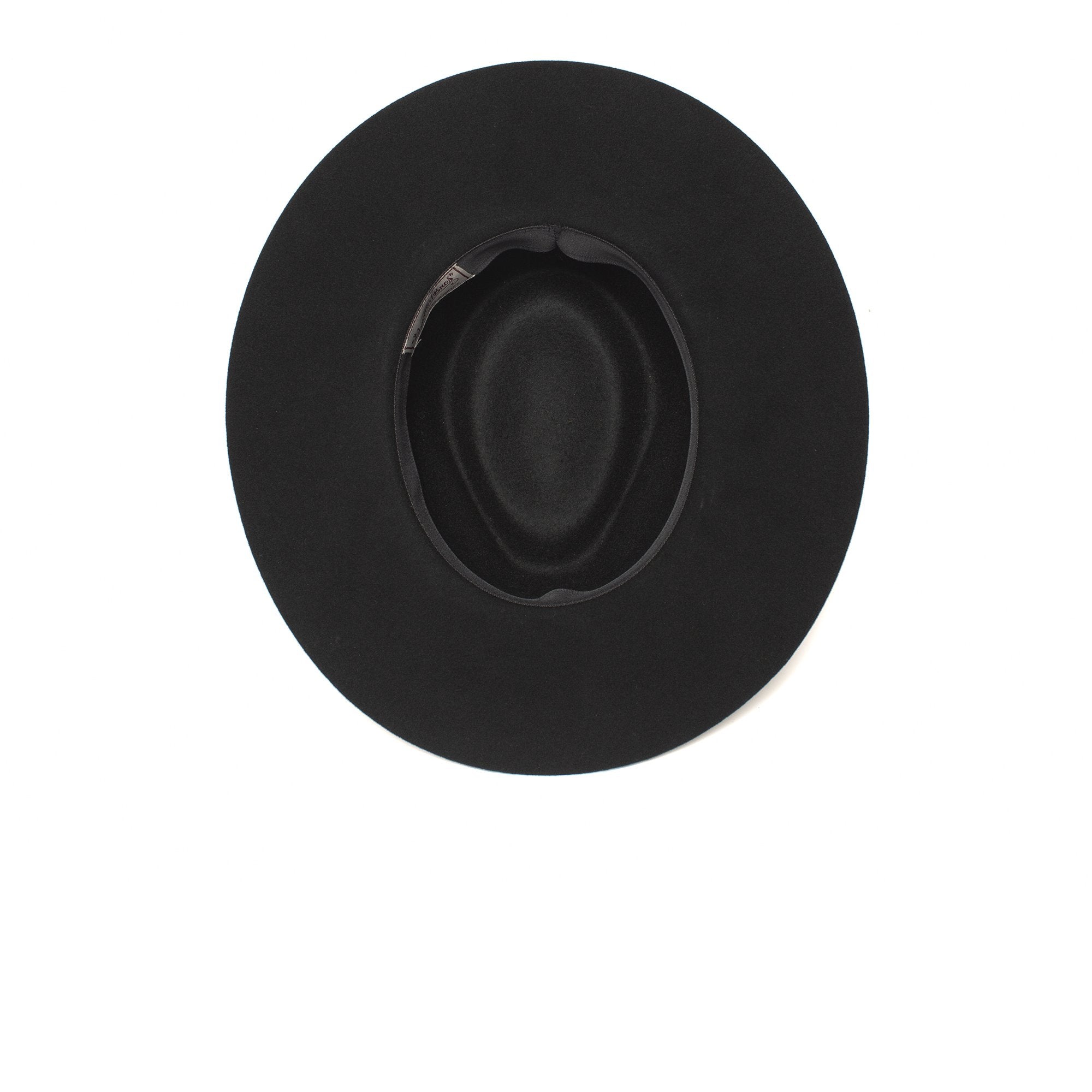 Goorin Bros. silent sam wool wide brim fedora Black under view