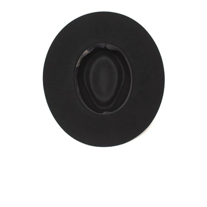 Goorin Bros. silent sam wool wide brim fedora Black under view