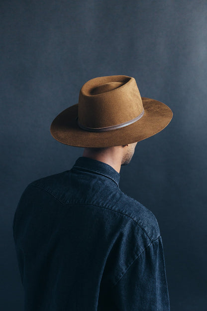 Goorin Bros. silent sam wool wide brim fedora Brown Lifestyle Mens
