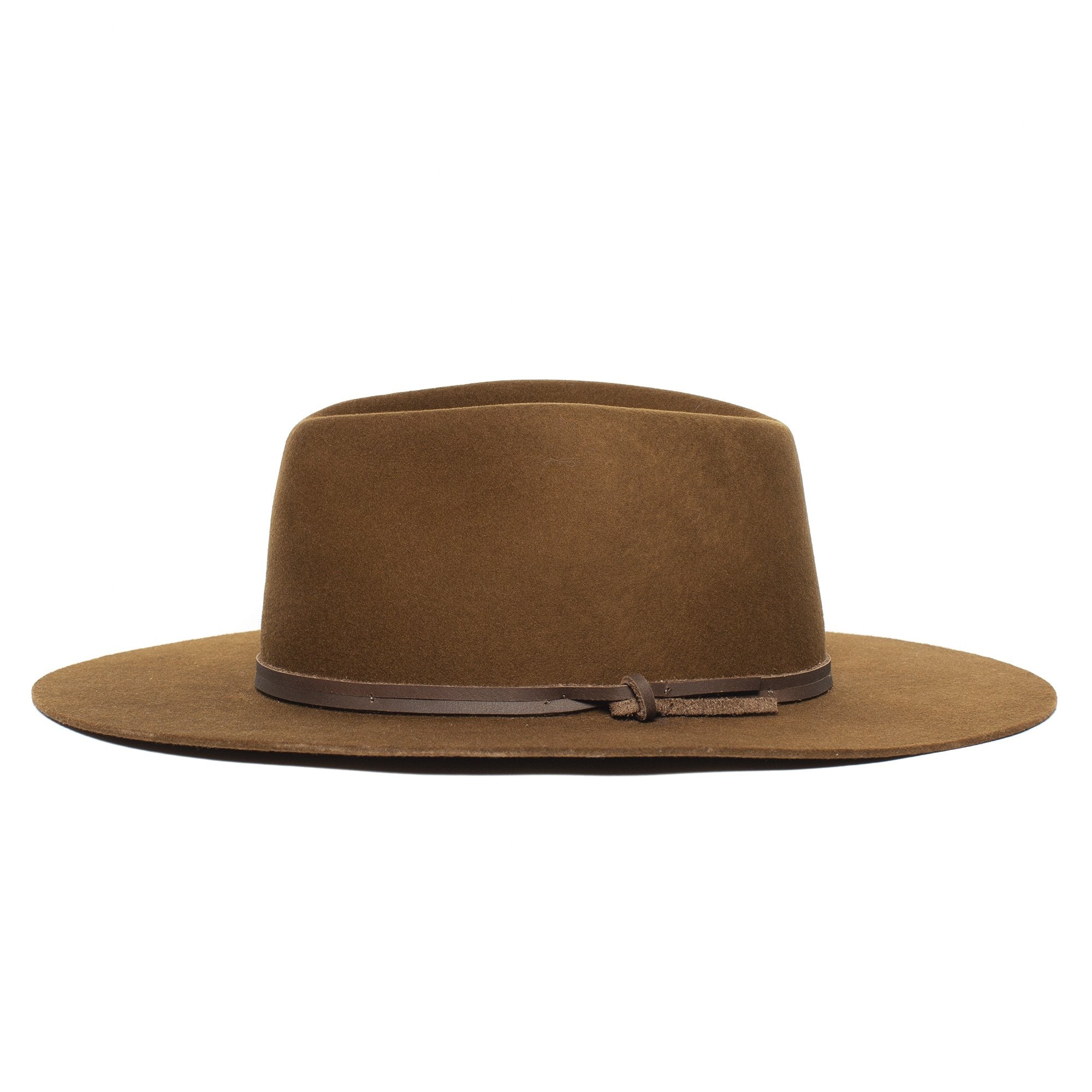 Goorin Bros. silent sam wool wide brim fedora Brown side view