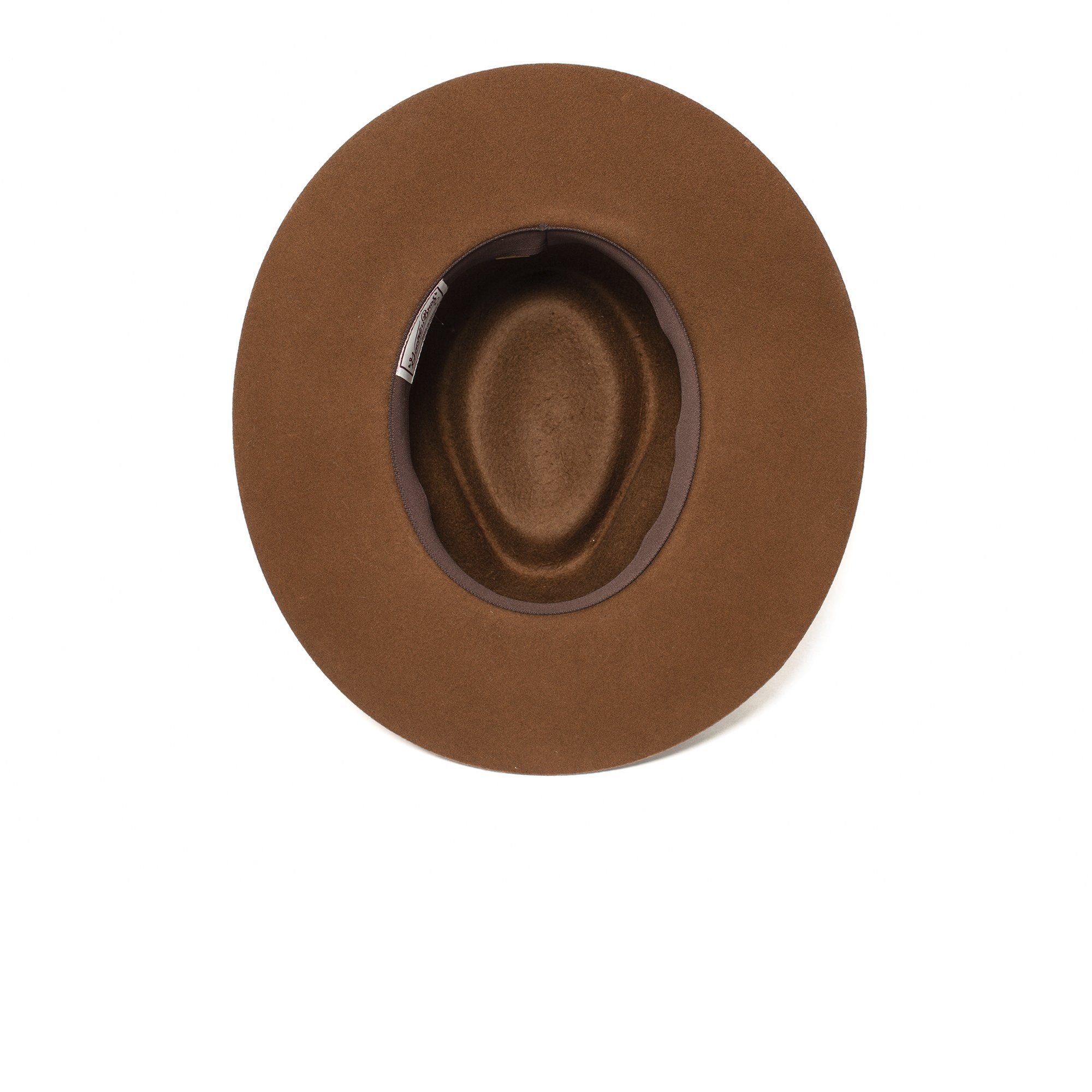 Goorin Bros. silent sam wool wide brim fedora Brown under view