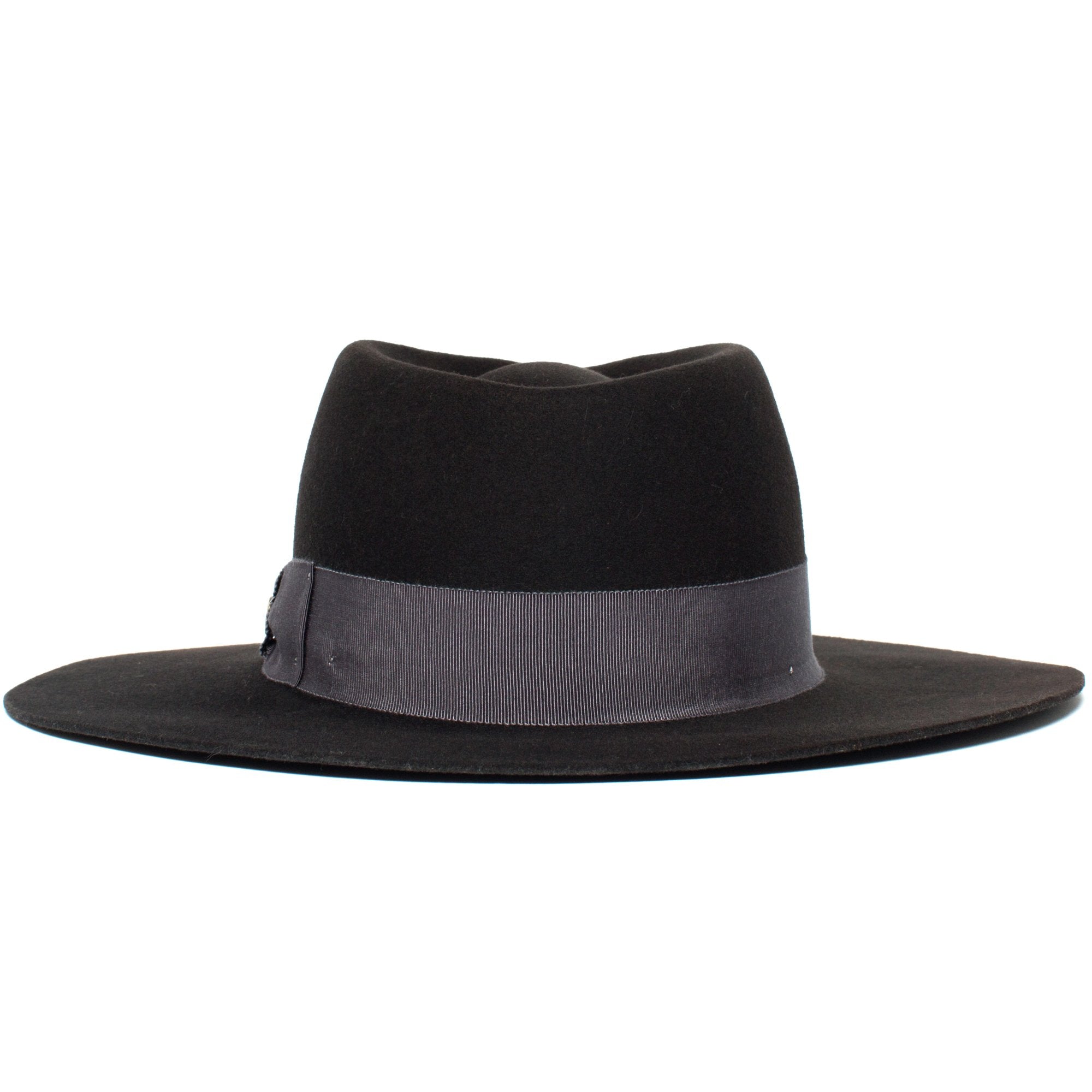 Goorin Bros. silent sam wool wide brim fedora Charcoal back view