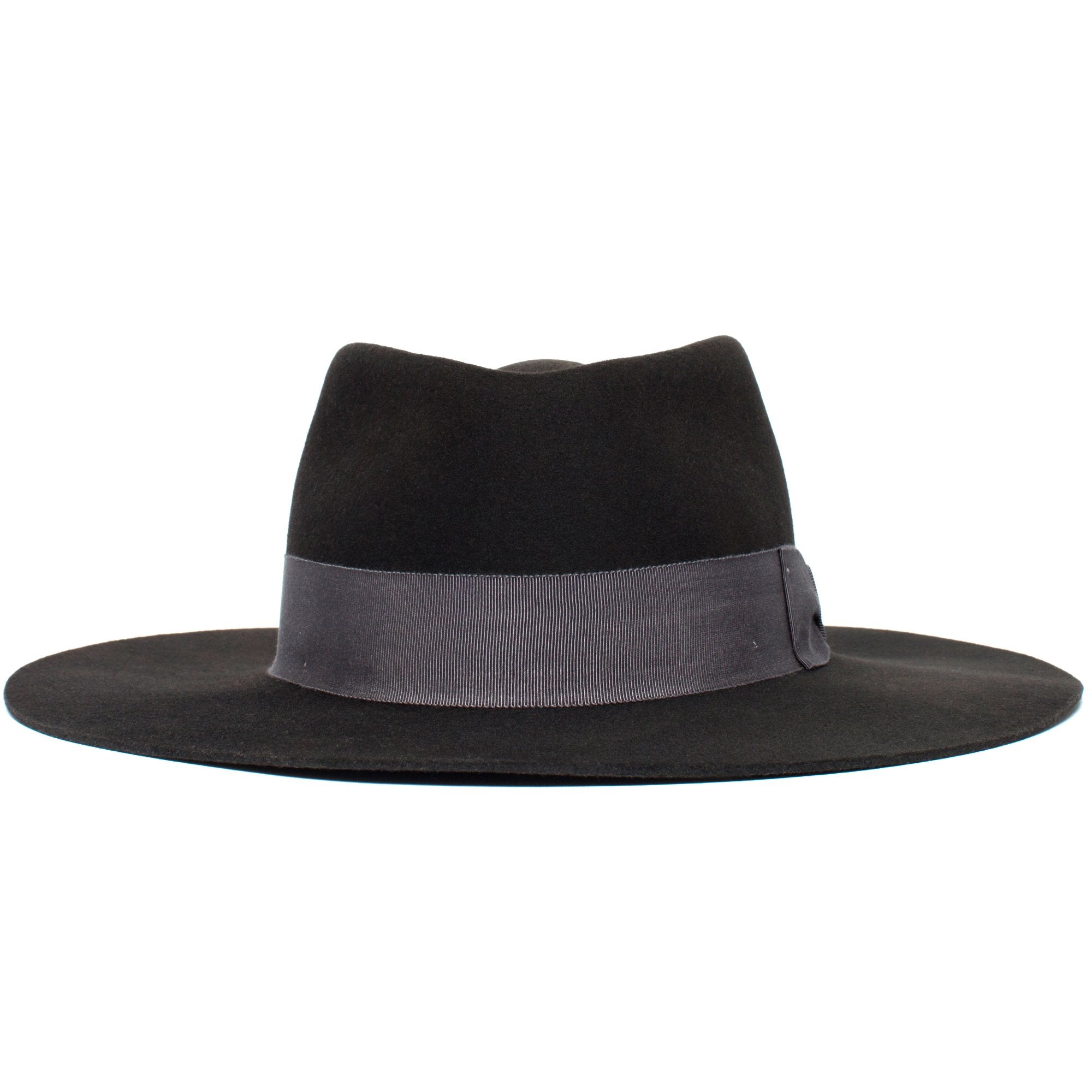 Goorin Bros. silent sam wool wide brim fedora Charcoal front view