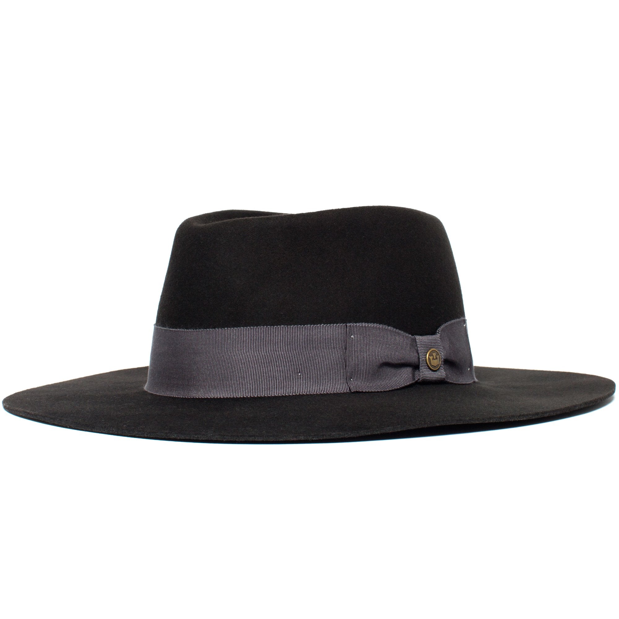 Goorin Bros. silent sam wool wide brim fedora Charcoal left side view