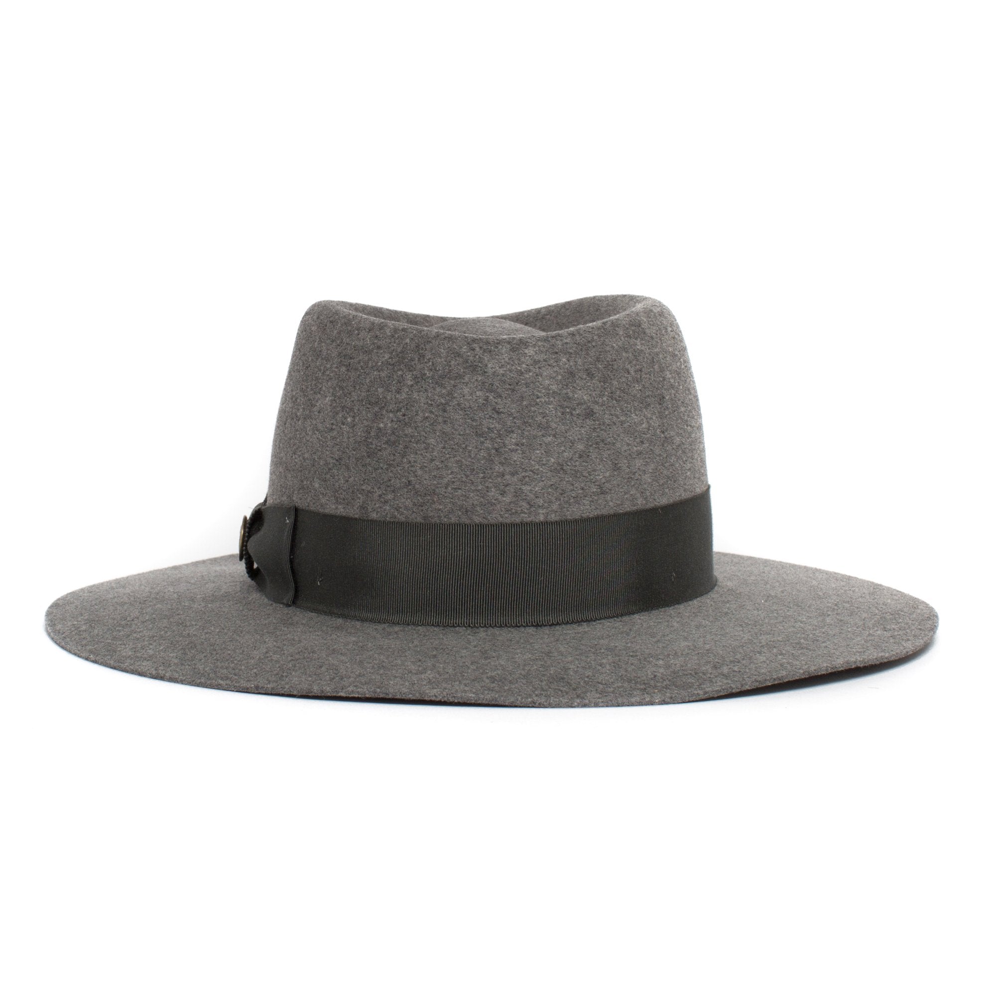 Goorin Bros. silent sam wool wide brim fedora Grey back view