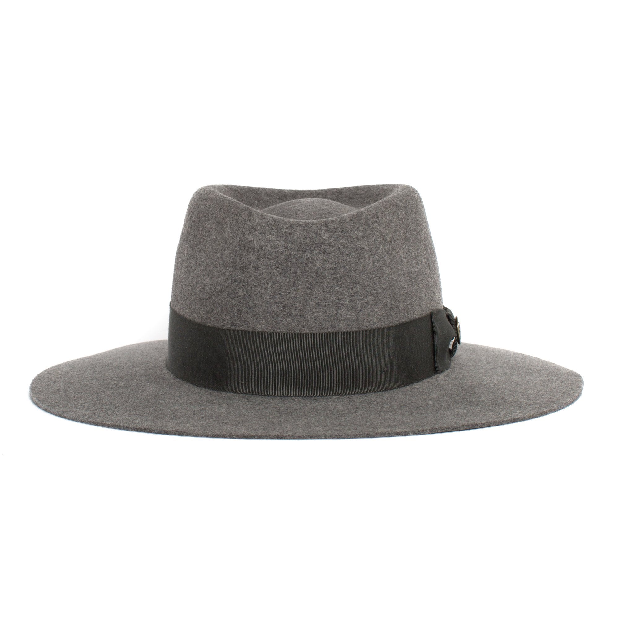 Goorin Bros. silent sam wool wide brim fedora Grey front view