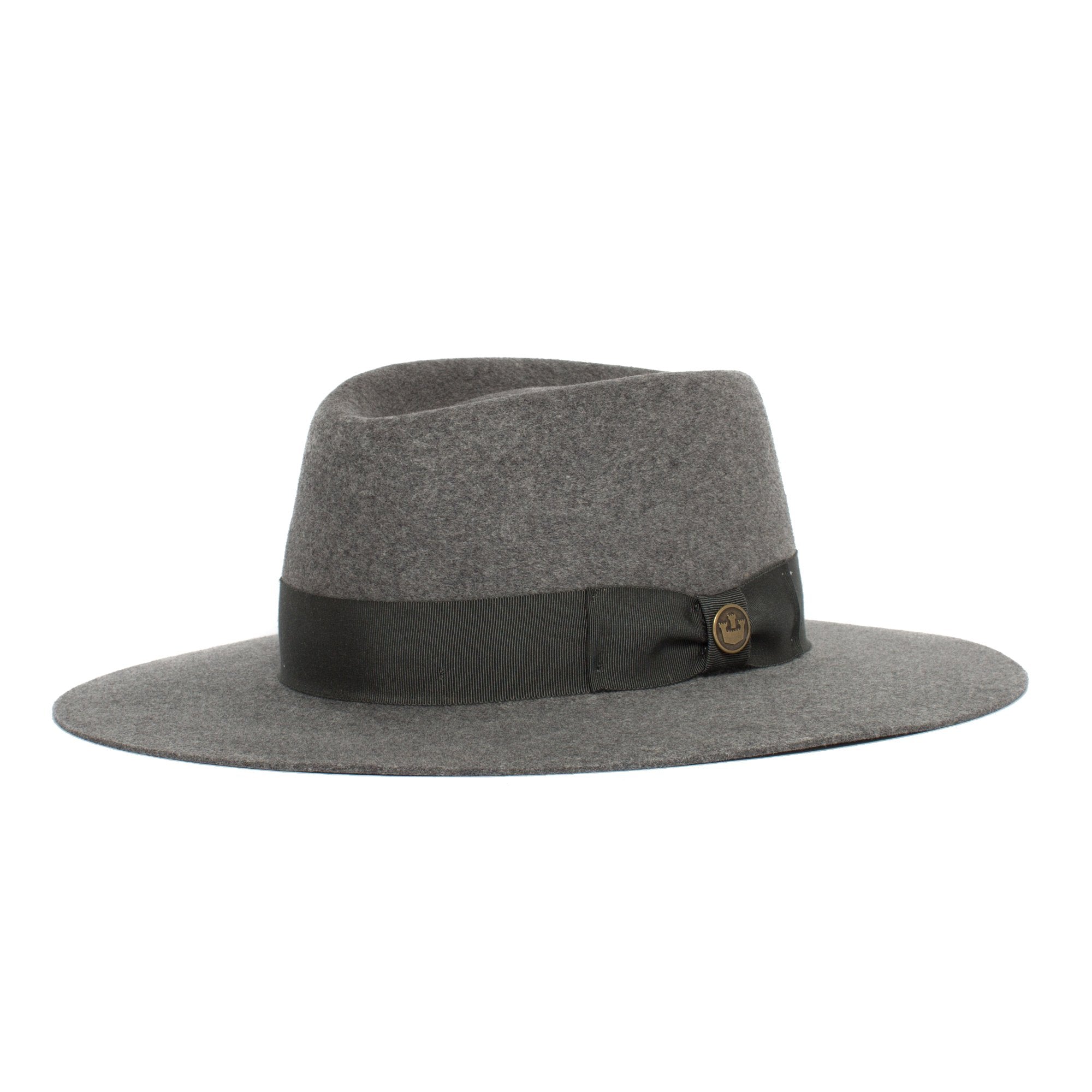 Goorin Bros. silent sam wool wide brim fedora Grey left side view
