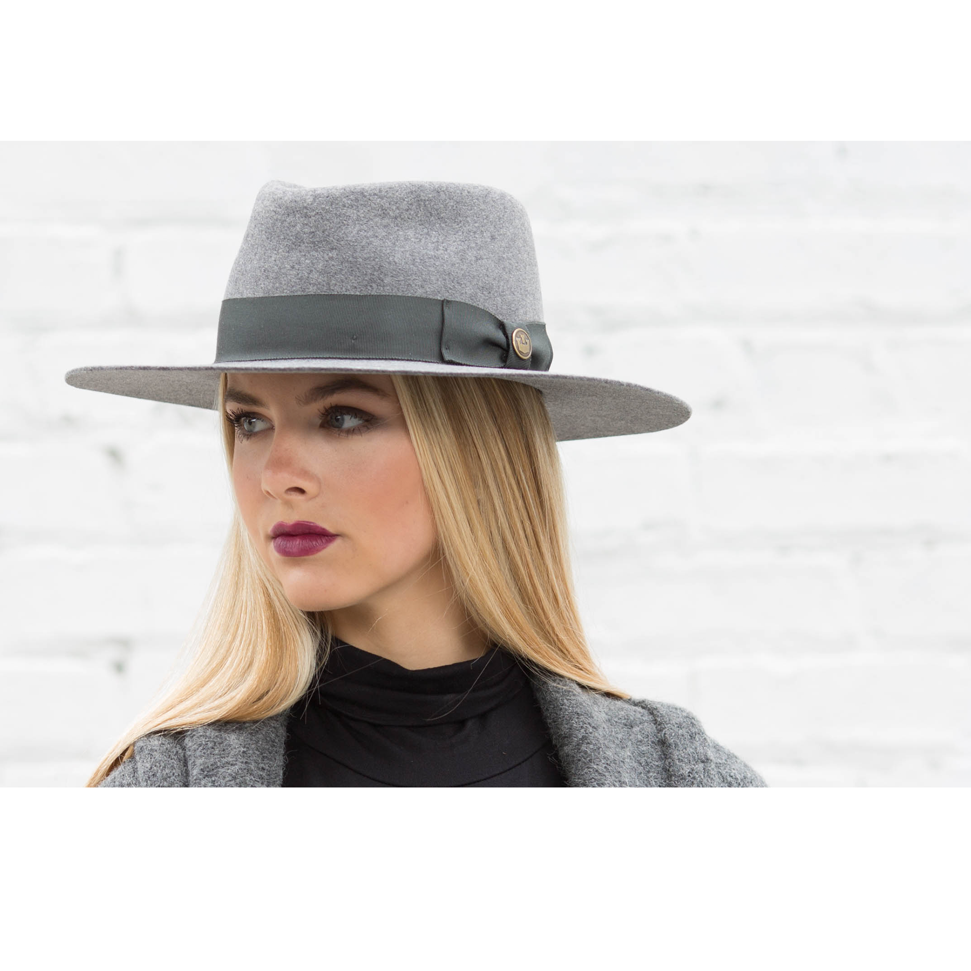 Goorin Bros. silent sam wool a crown fedora Grey  womens styling