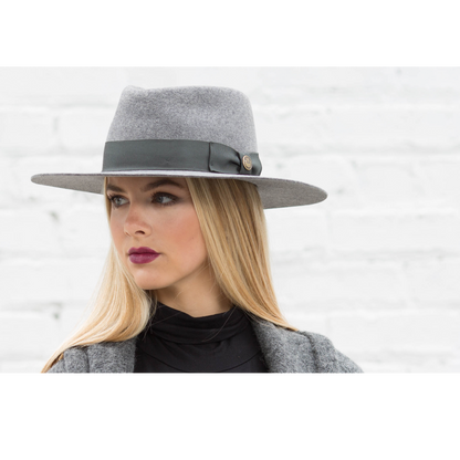 Goorin Bros. silent sam wool a crown fedora Grey  womens styling