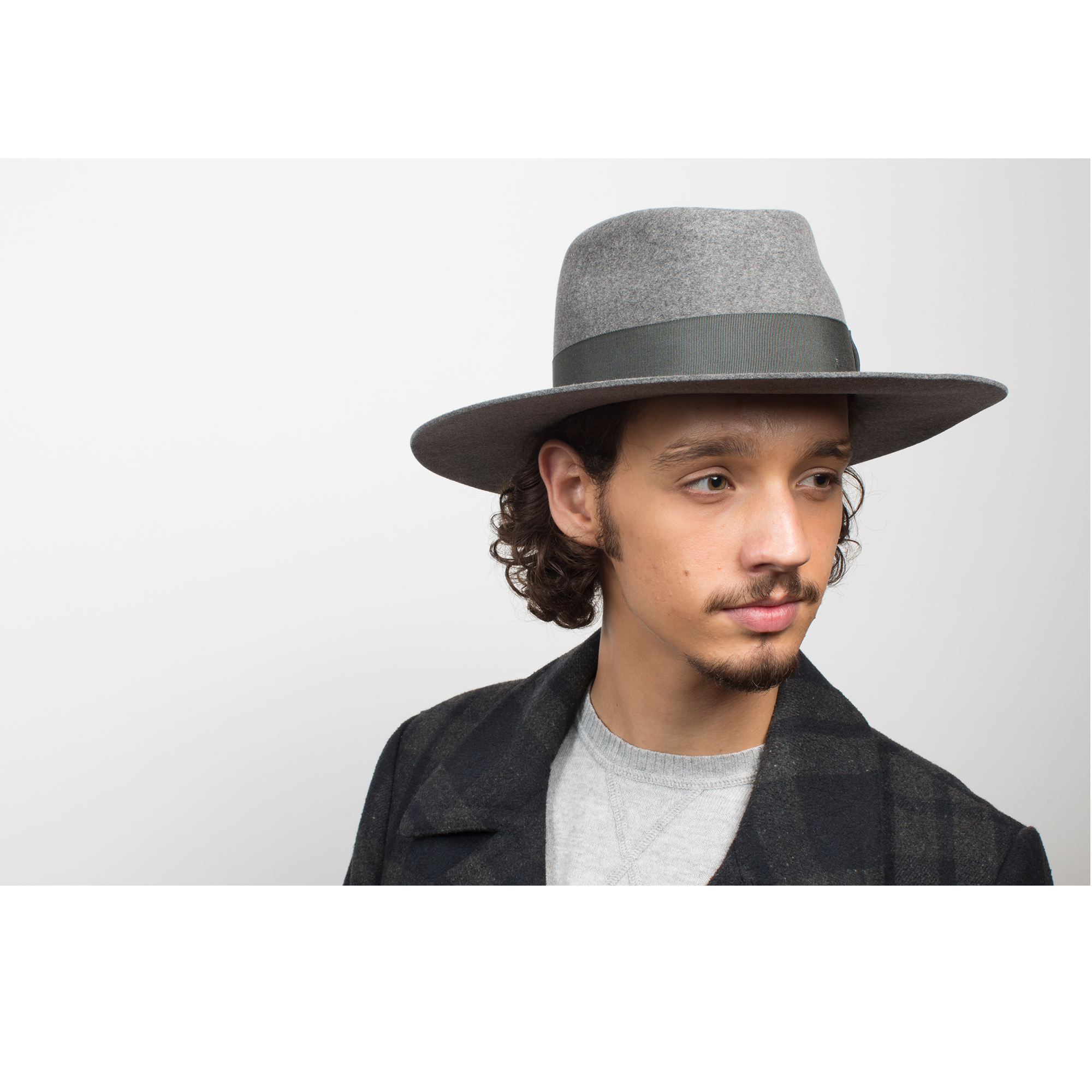 Goorin Bros. silent sam wool a crown fedora Grey  mens styling