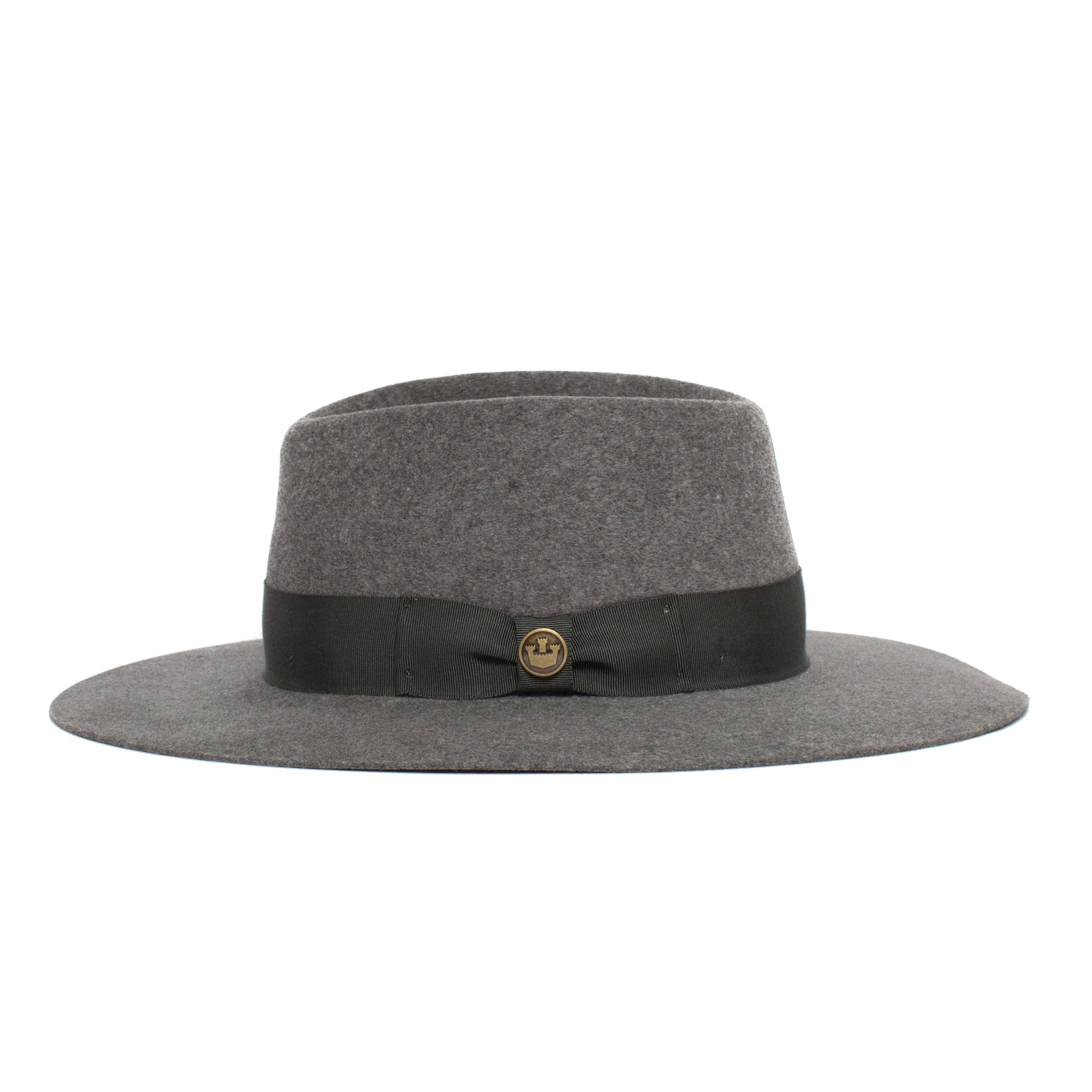 Goorin Bros. silent sam wool wide brim fedora Grey side view