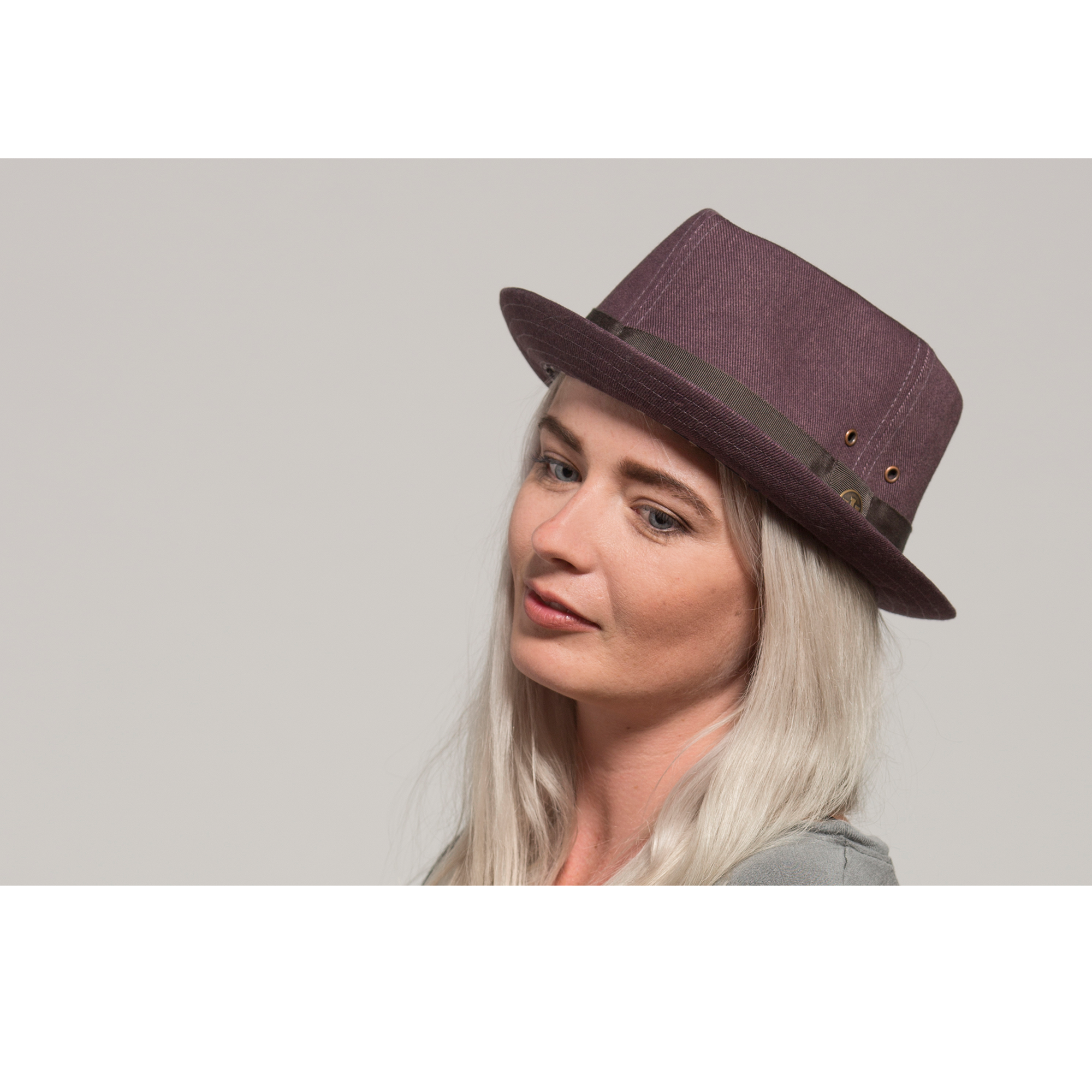 Goorin Bros. play that funk cotton porkpie Purple  womens styling