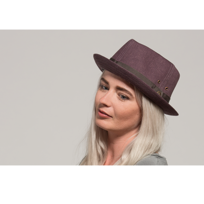 Goorin Bros. play that funk cotton porkpie Purple  womens styling