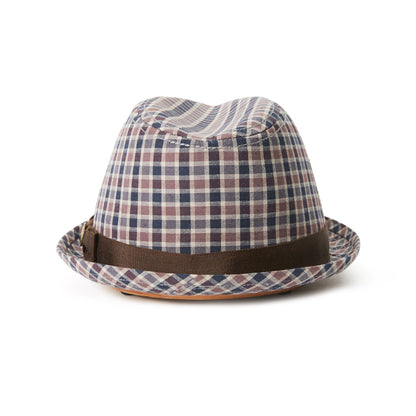 Goorin Bros. union park cotton flip up fedora Blue back view