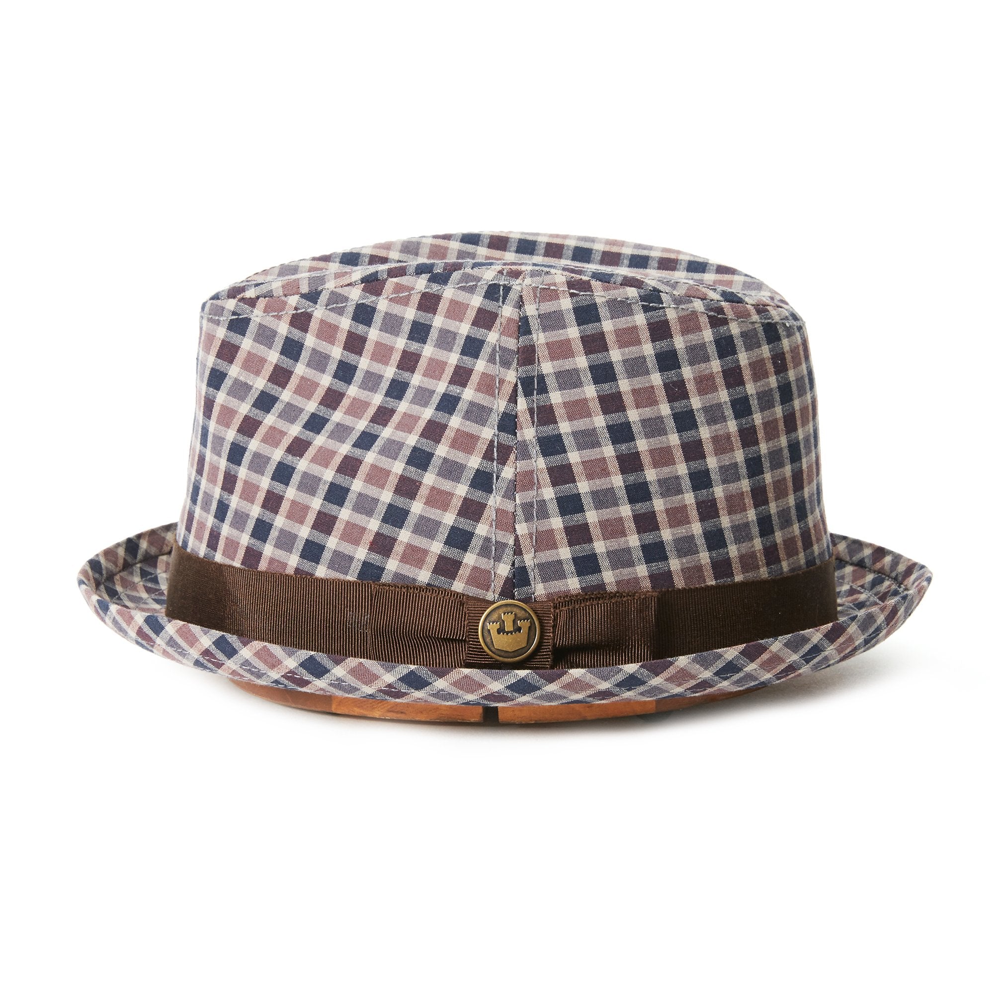 Goorin Bros. union park cotton flip up fedora Blue side view