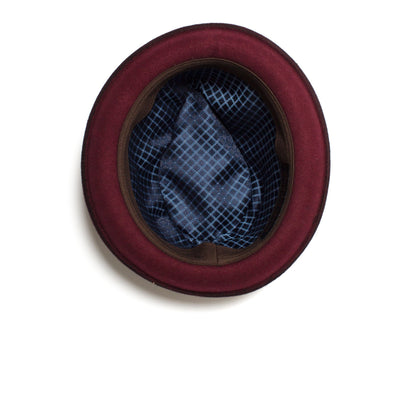 Goorin Bros. miles d wool flip up fedora Maroon under view