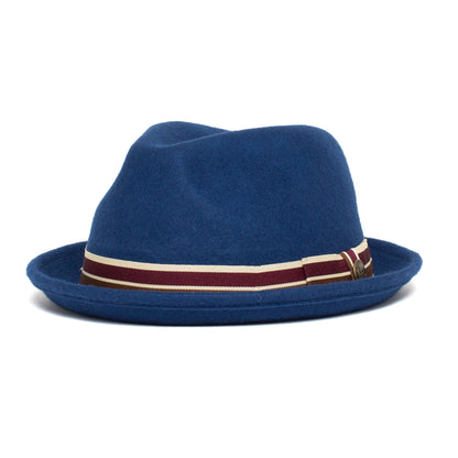 Goorin Bros. wonderful world wool flip up fedora Blue left side view