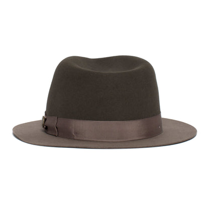 Goorin Bros. the baker wool classic brim fedora Grey back view