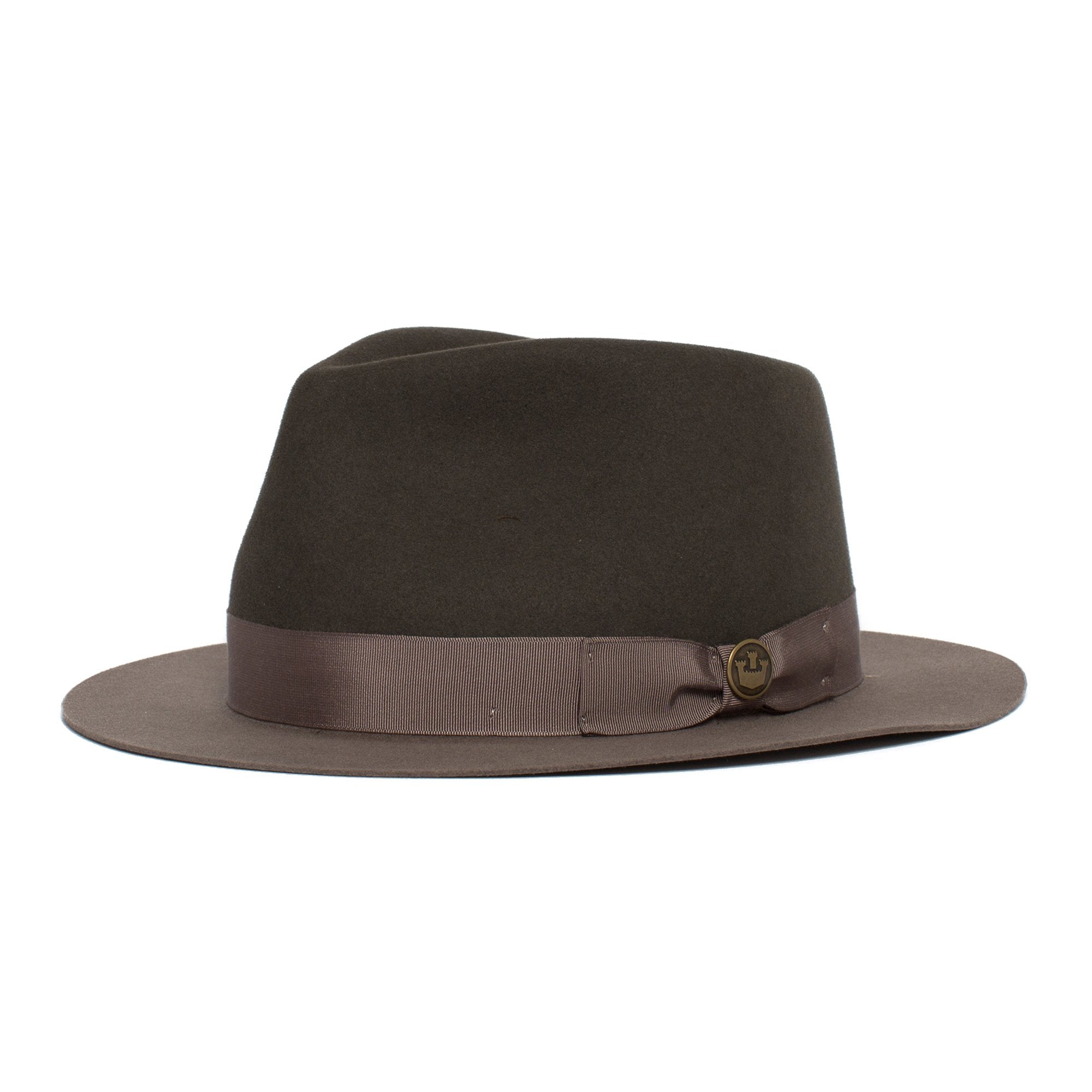 Goorin Bros. the baker wool classic brim fedora Grey left side view