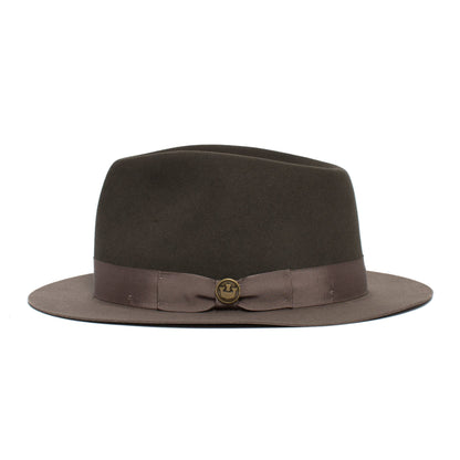 Goorin Bros. the baker wool classic brim fedora Grey side view