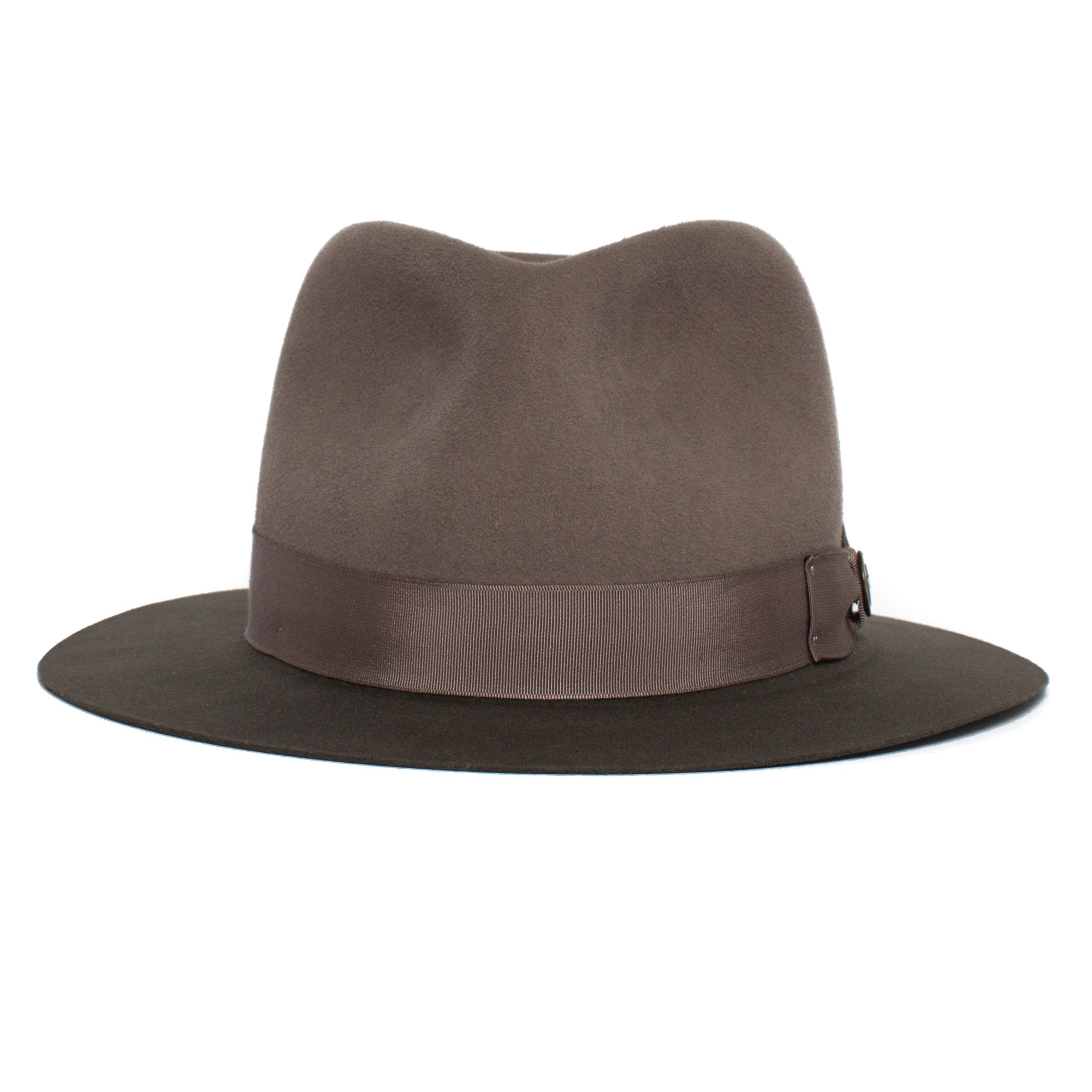 Goorin Bros. the baker wool classic brim fedora Olive front view